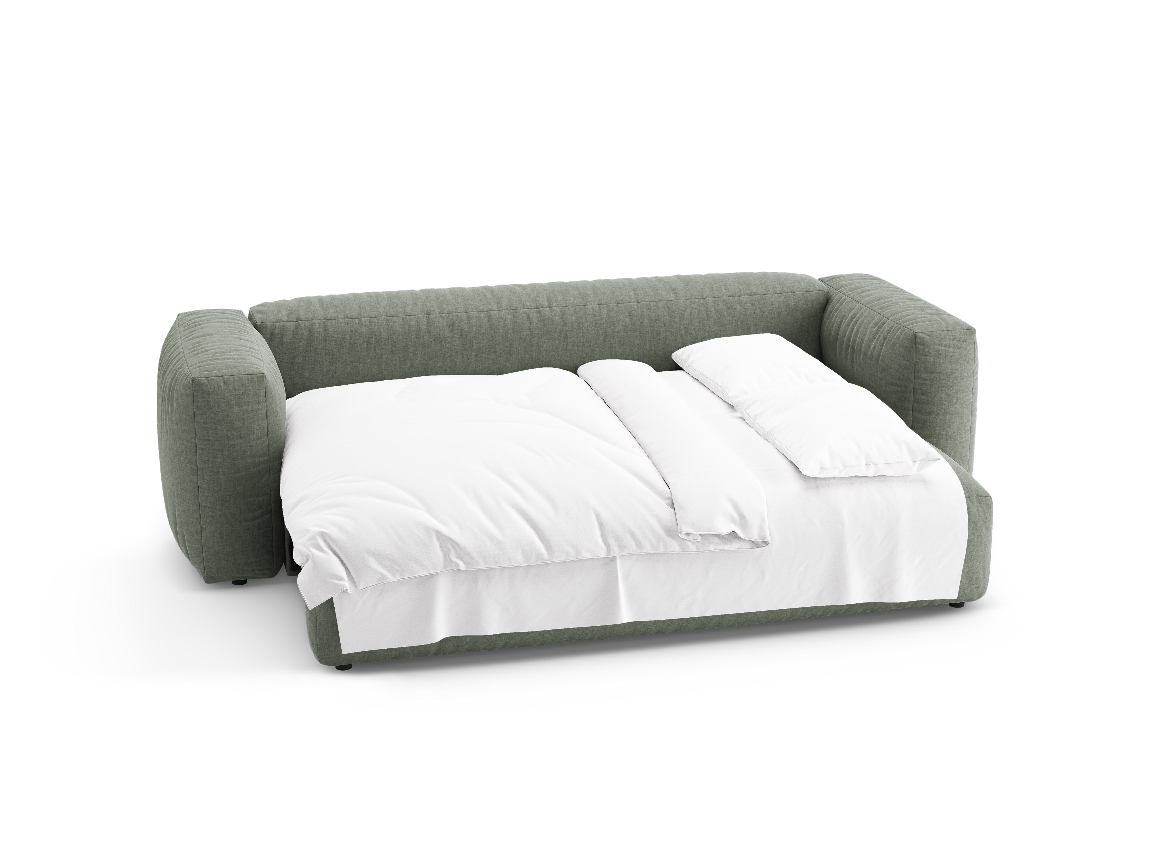 Sofa 3-zits met slaapfunctie MARTINA mosgroen