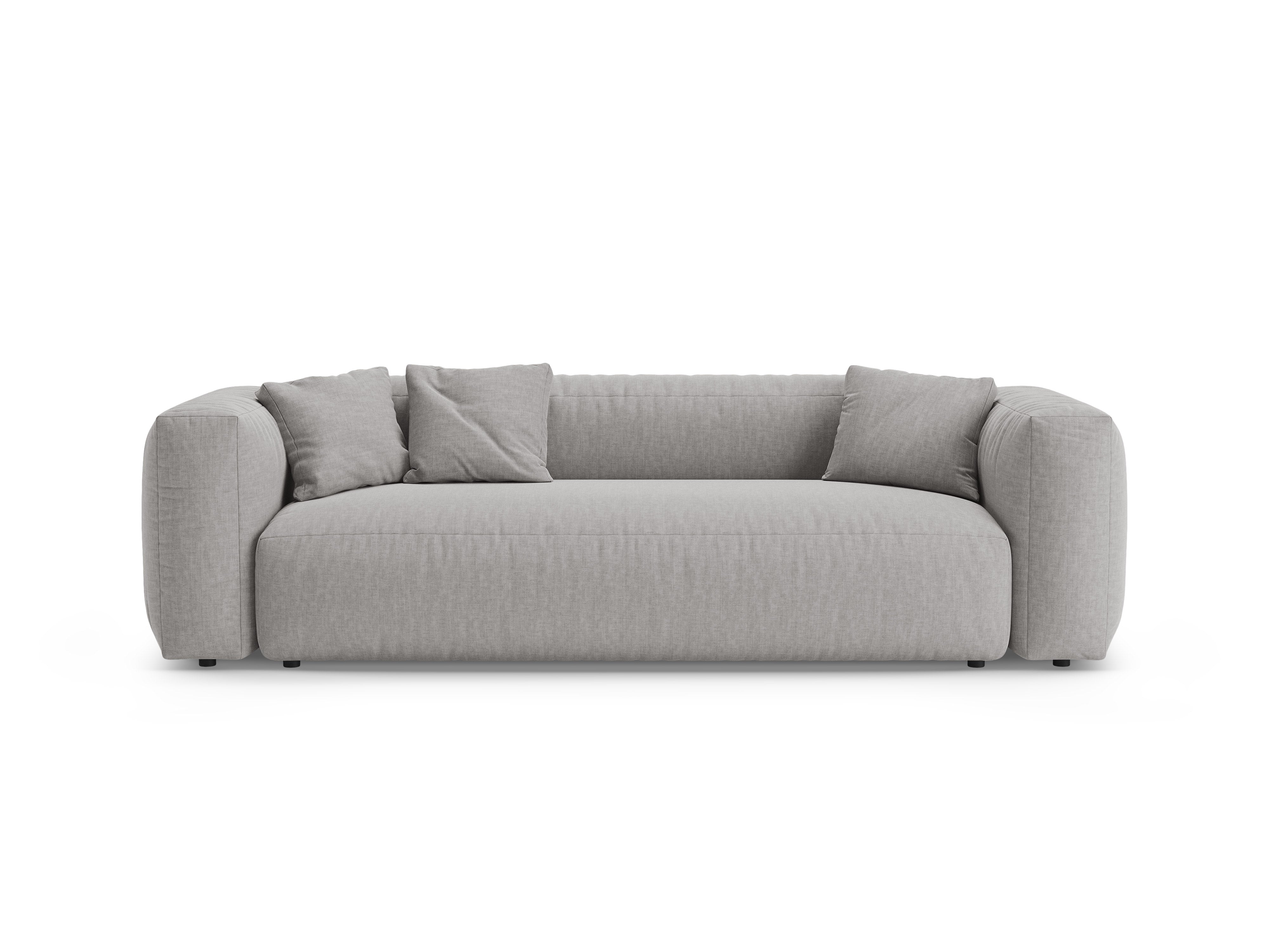 Sofa 3-zits met slaapfunctie MARTINA lichtgrijs