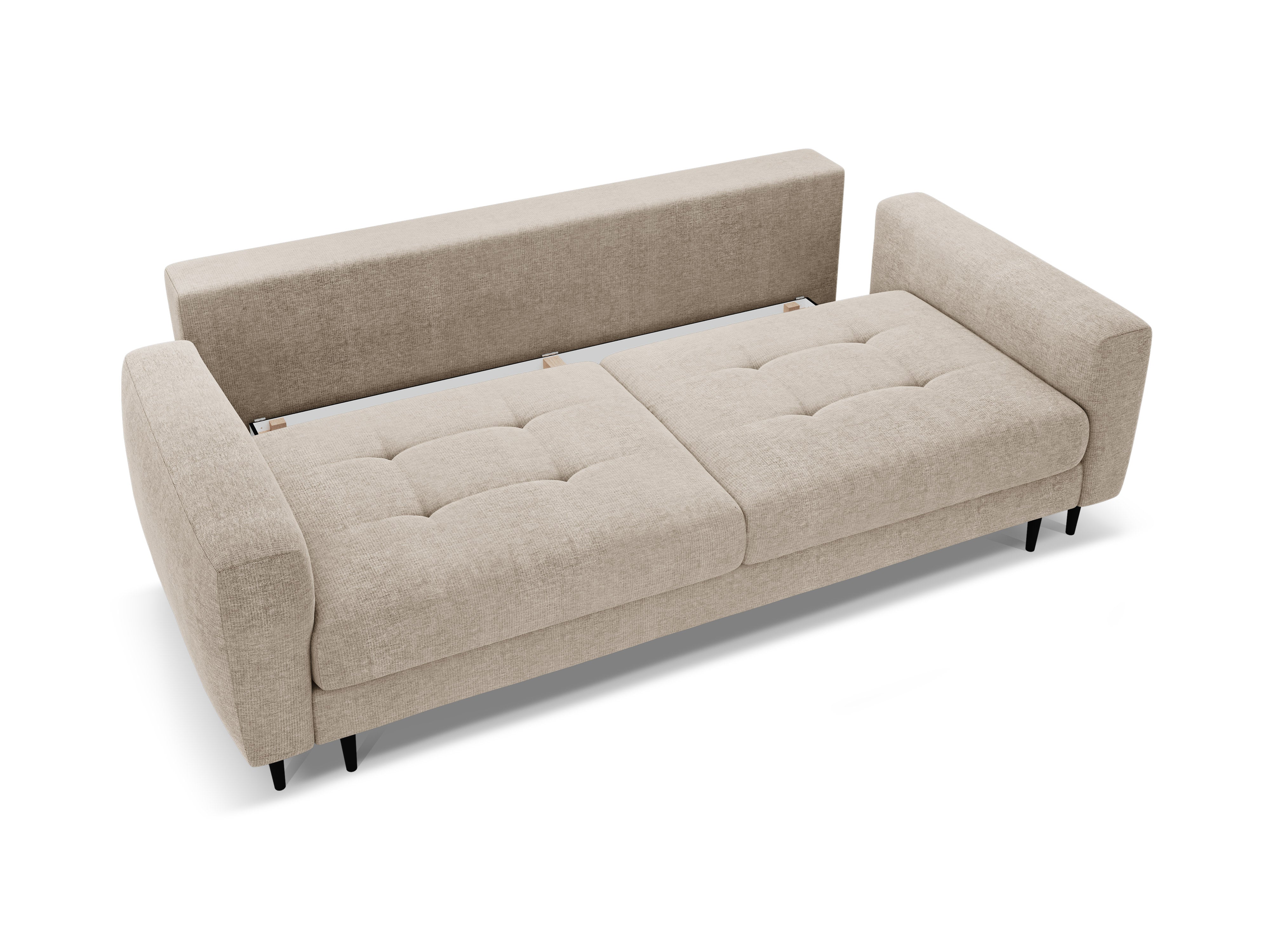 Sofa 3-sitzig mit Schlaffunktion BEMY beige