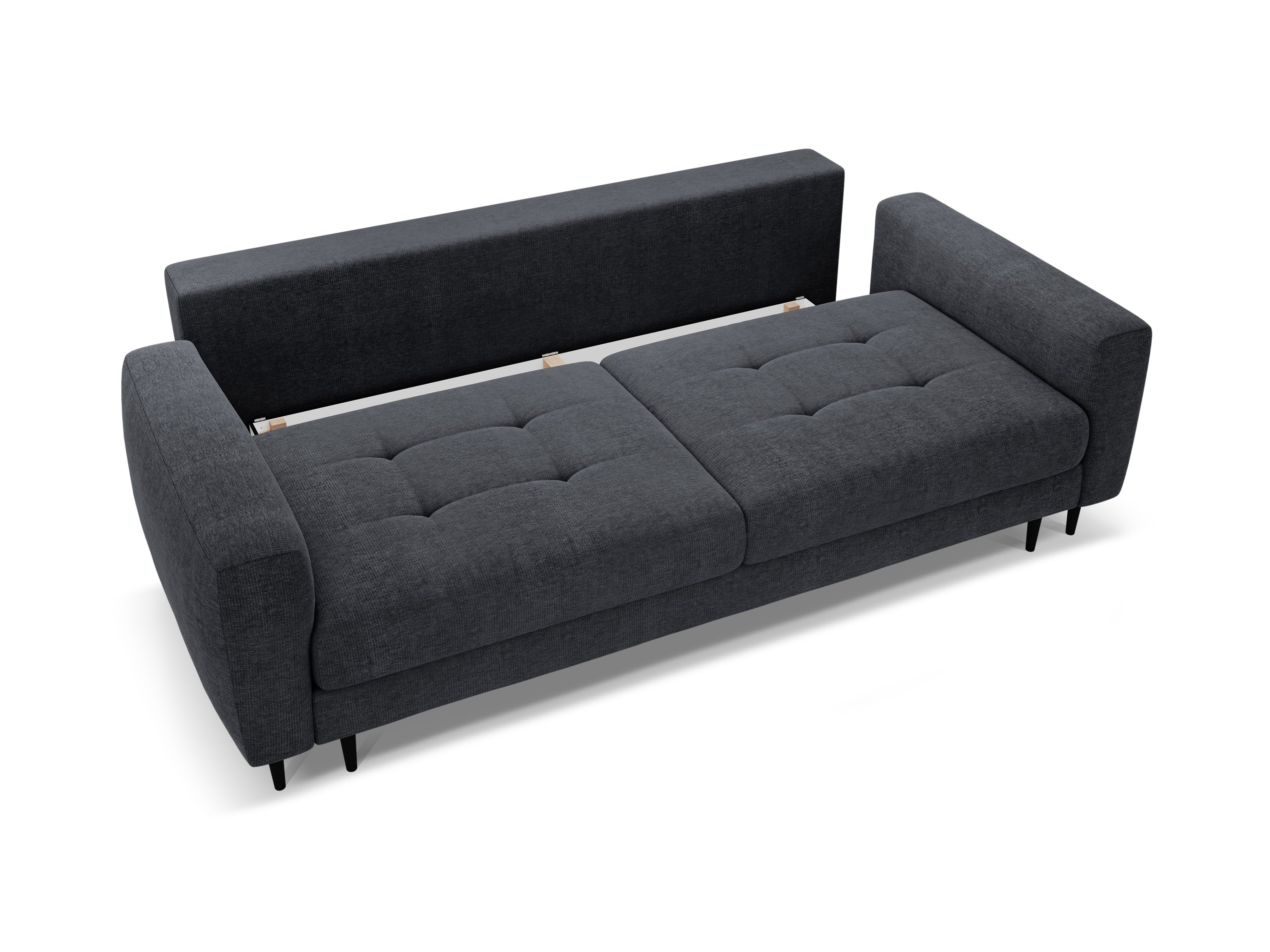 Sofa 3-zits met slaapfunctie BEMY donkerblauw