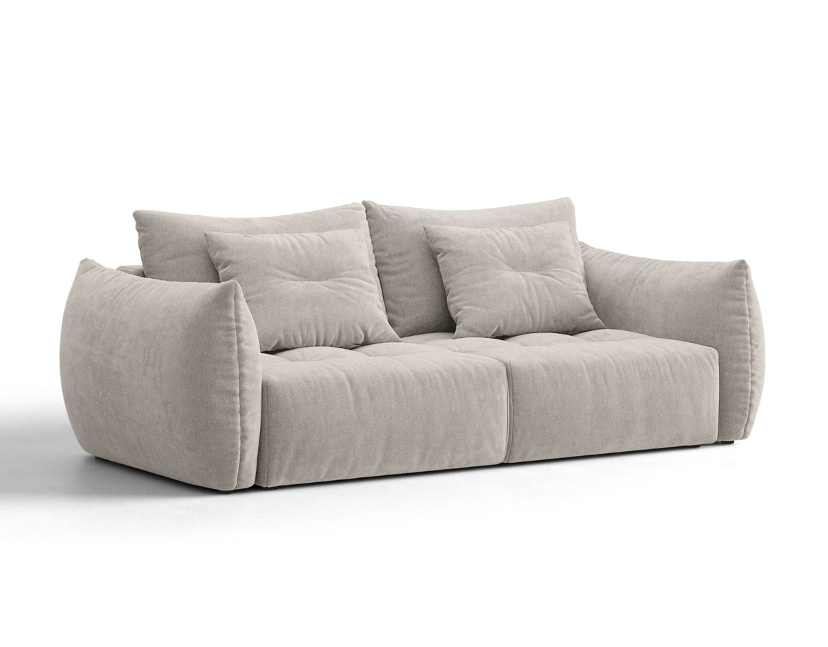 Sofa 3-osobowa z funkcją spania BLOOM jasnoszary – ujęcie 2