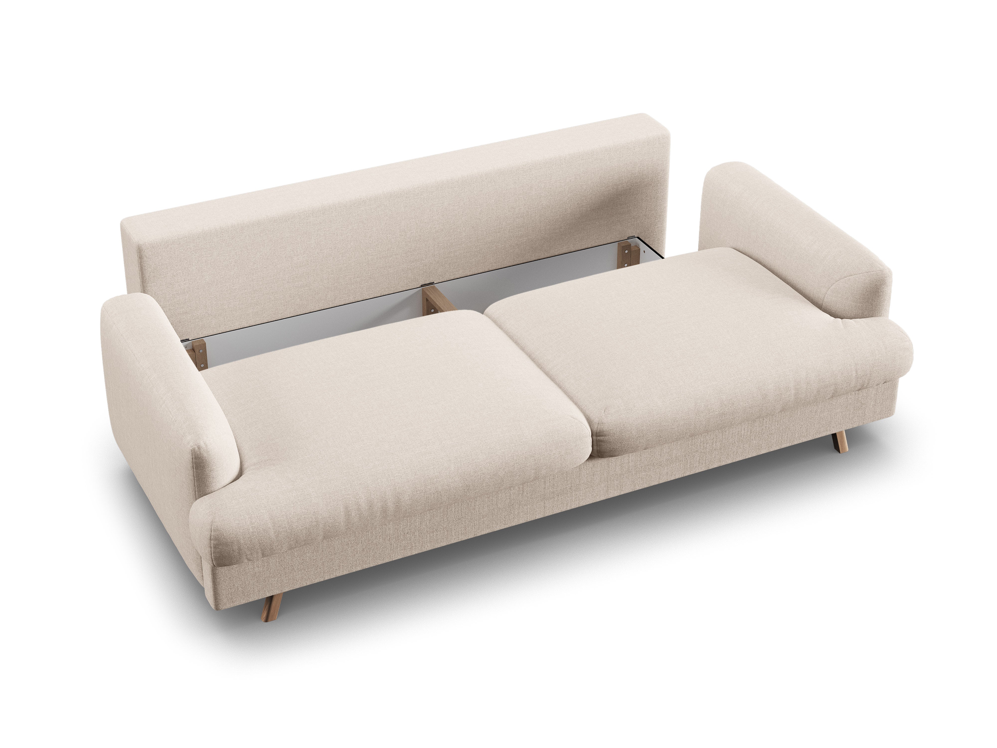 Sofa 3-zits met slaapfunctie NAOMI beige