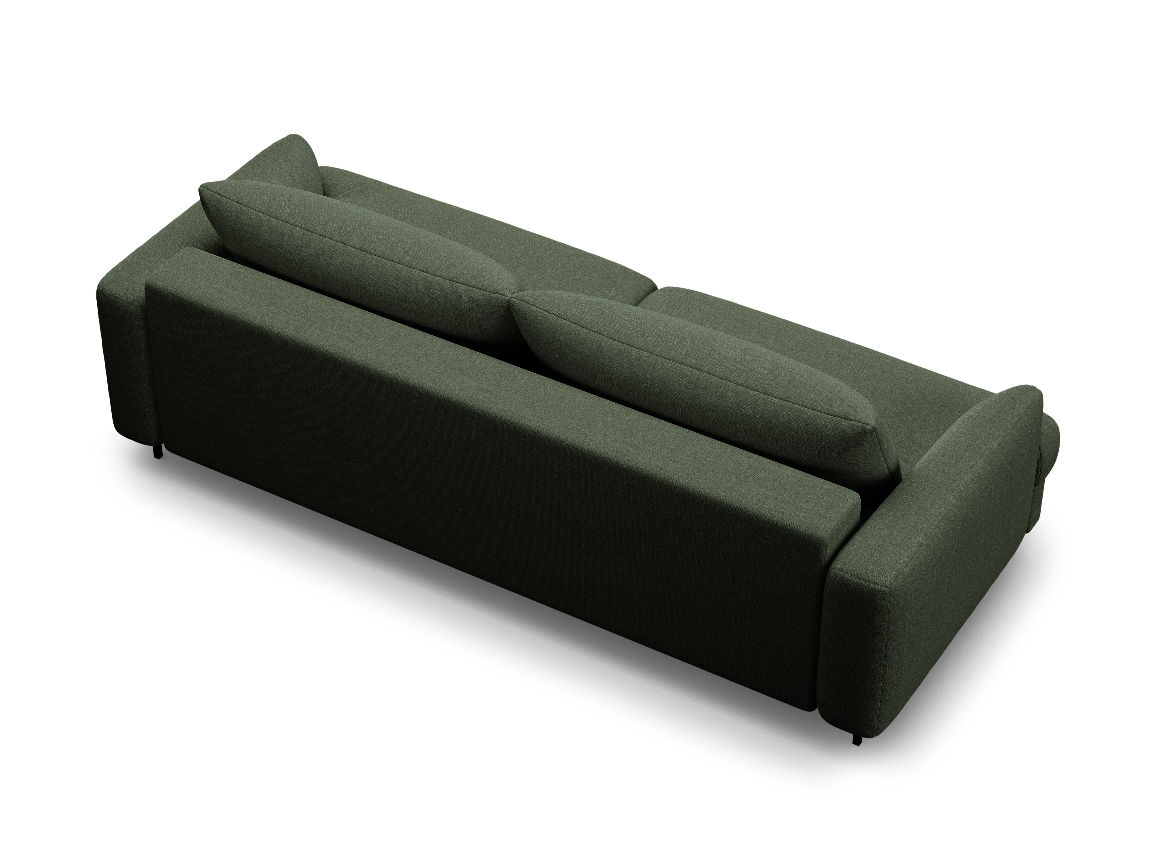 Sofa 3-zits met slaapfunctie NAOMI mosgroen