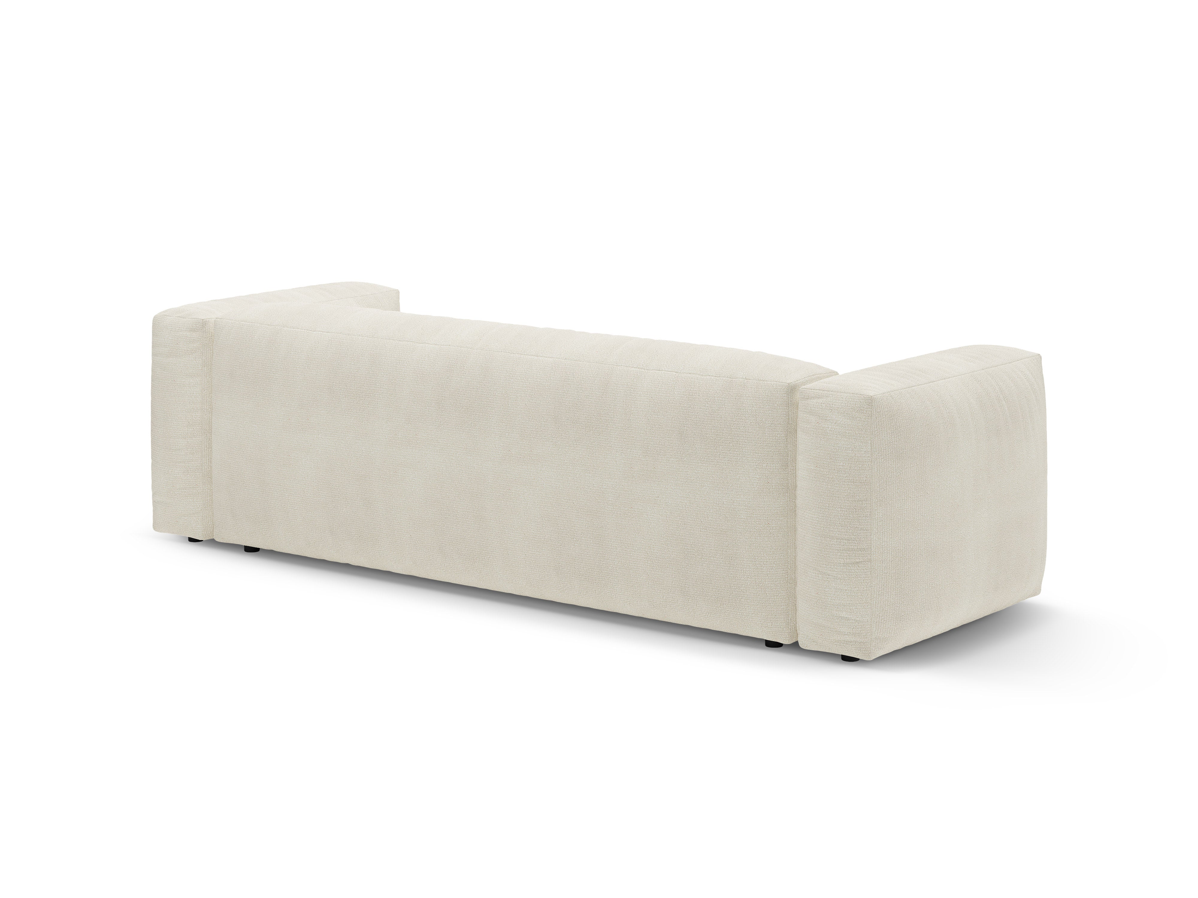 Sofa 3-zits met slaapfunctie MARTINA ivoorkleurige boucle