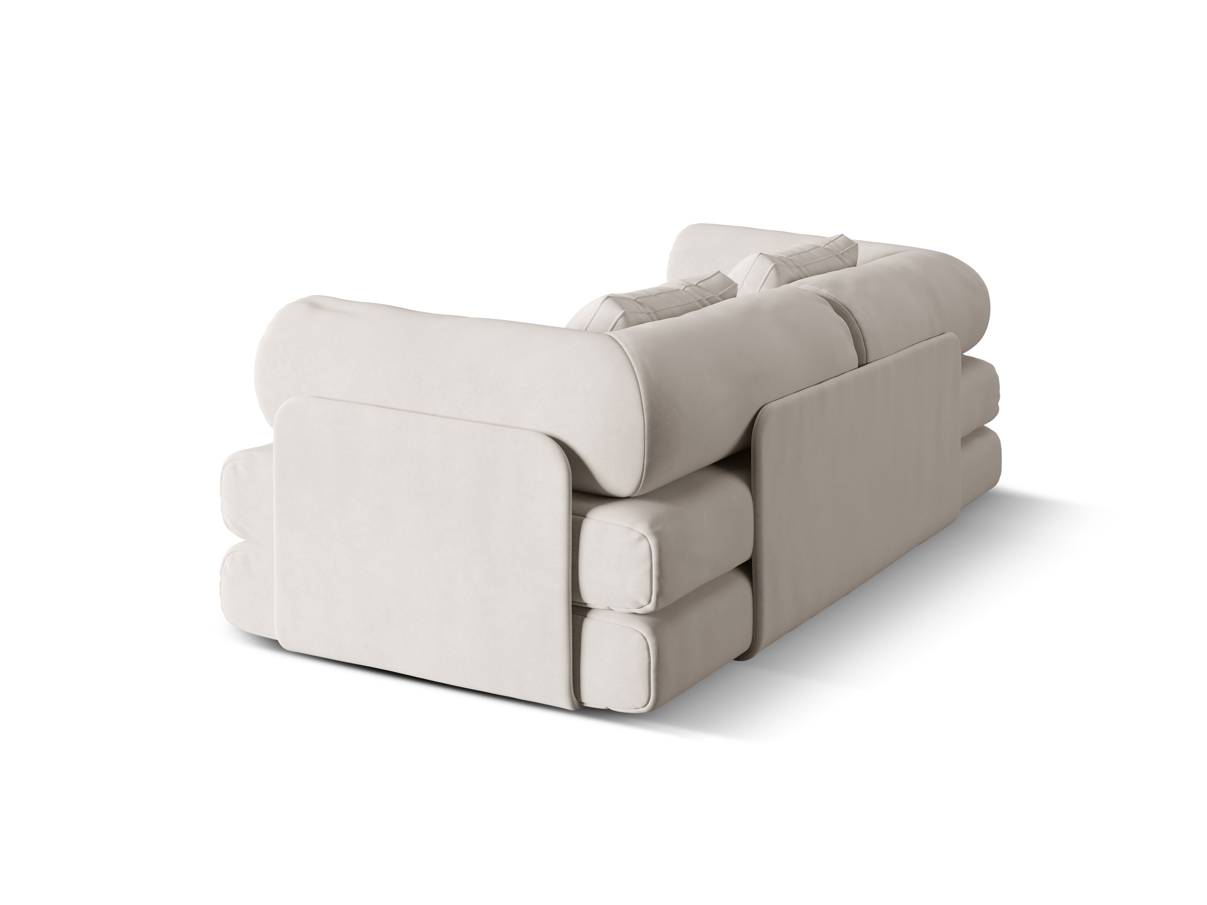 Sofa DREAMY 3-Sitzer mit Schlaffunktion in Beige