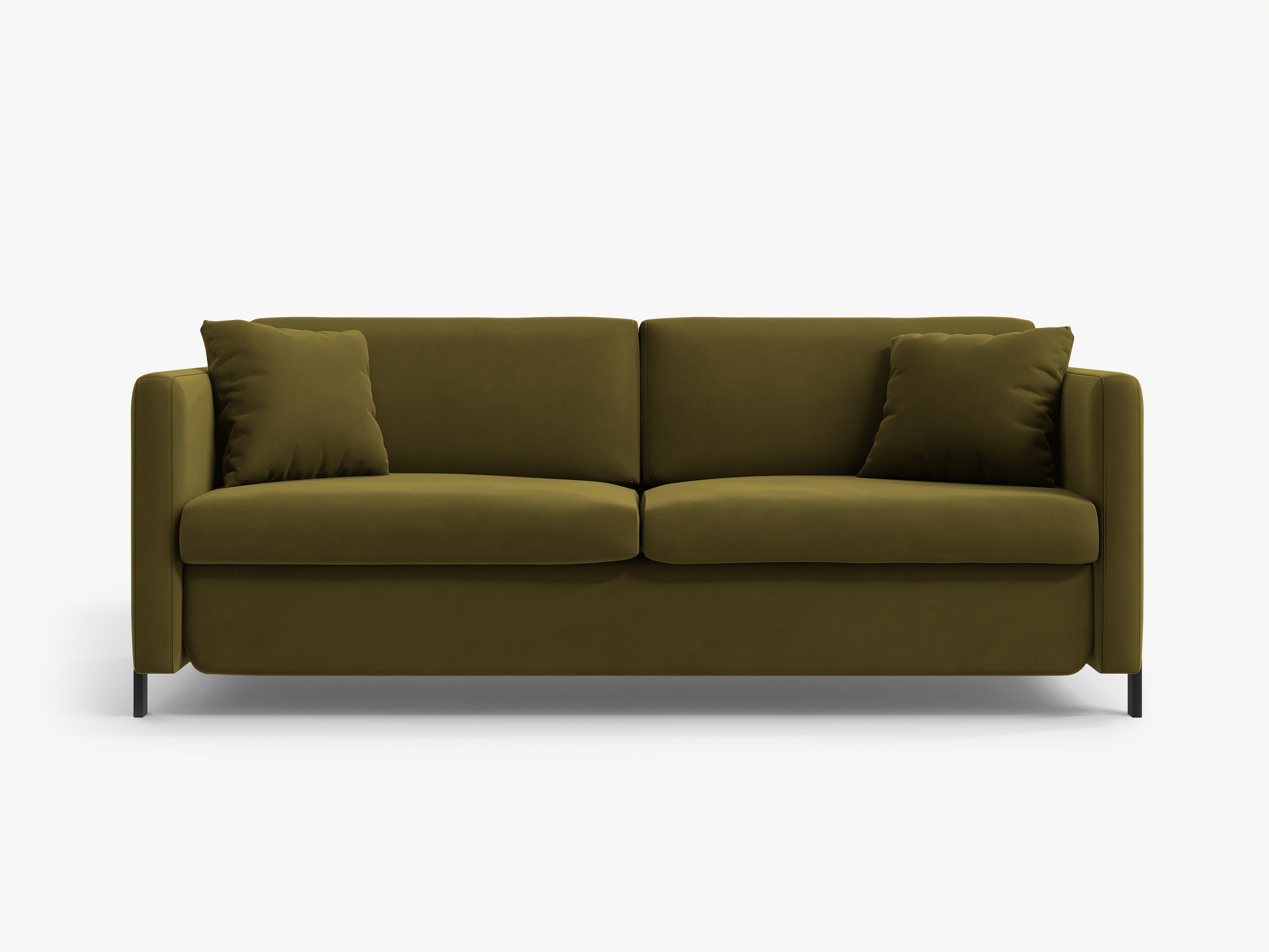 Velvet 3-Seater Sofa with Sleeping Function GLORIA Green