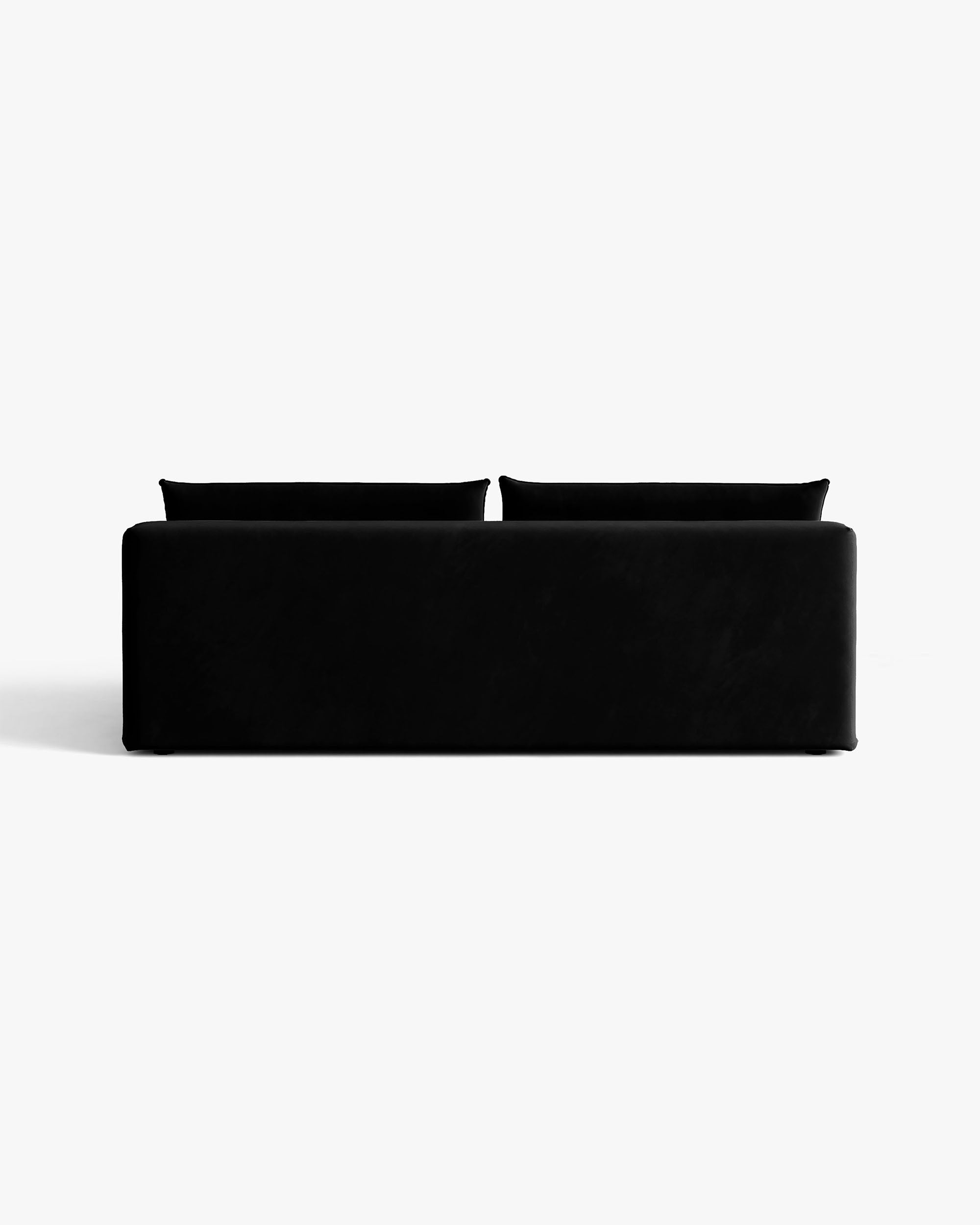 3-zits fluwelen sofa met slaapfunctie HENA zwart