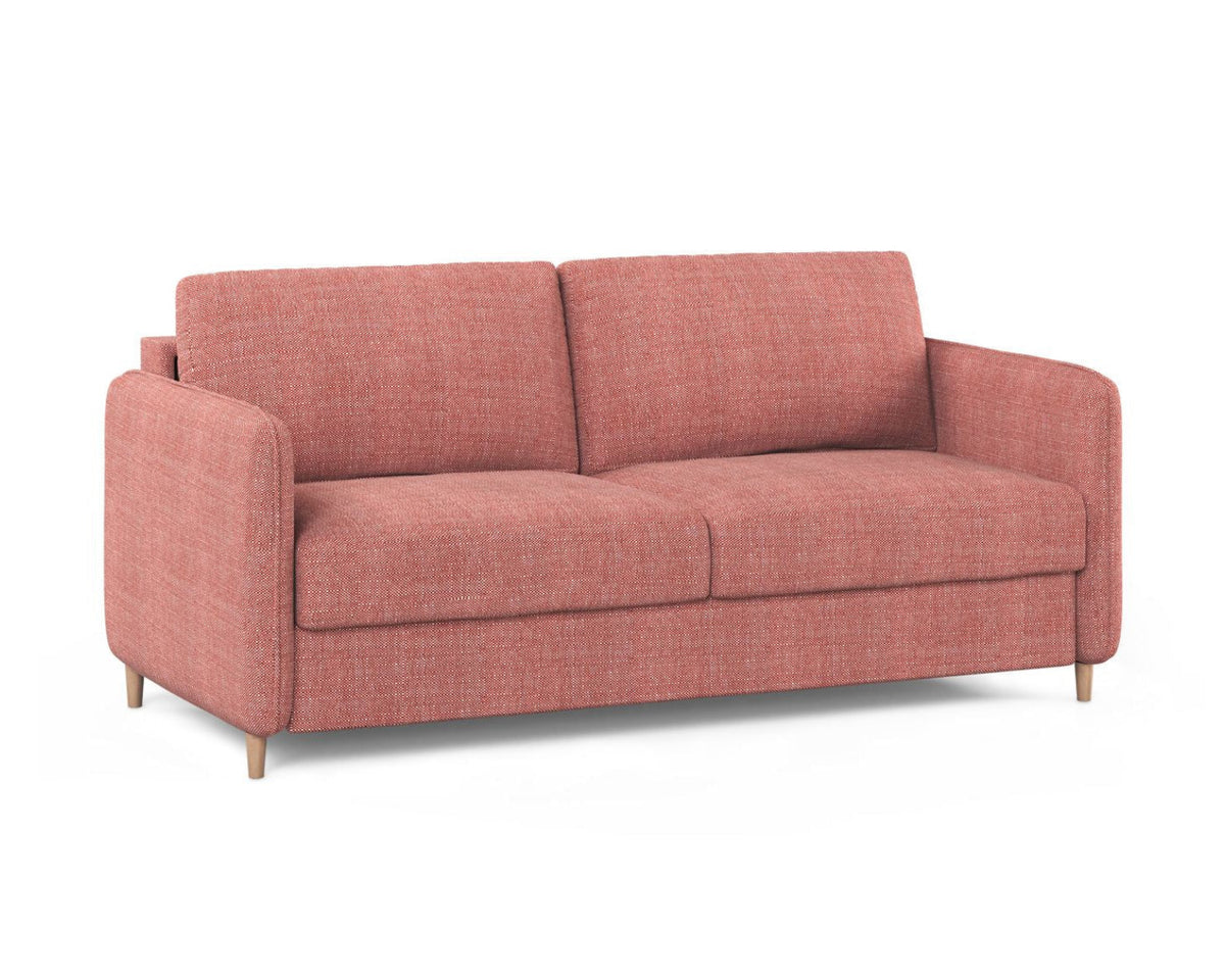 Sofa 3-osobowa z funkcją spania SIMO czerwony – ujęcie 2