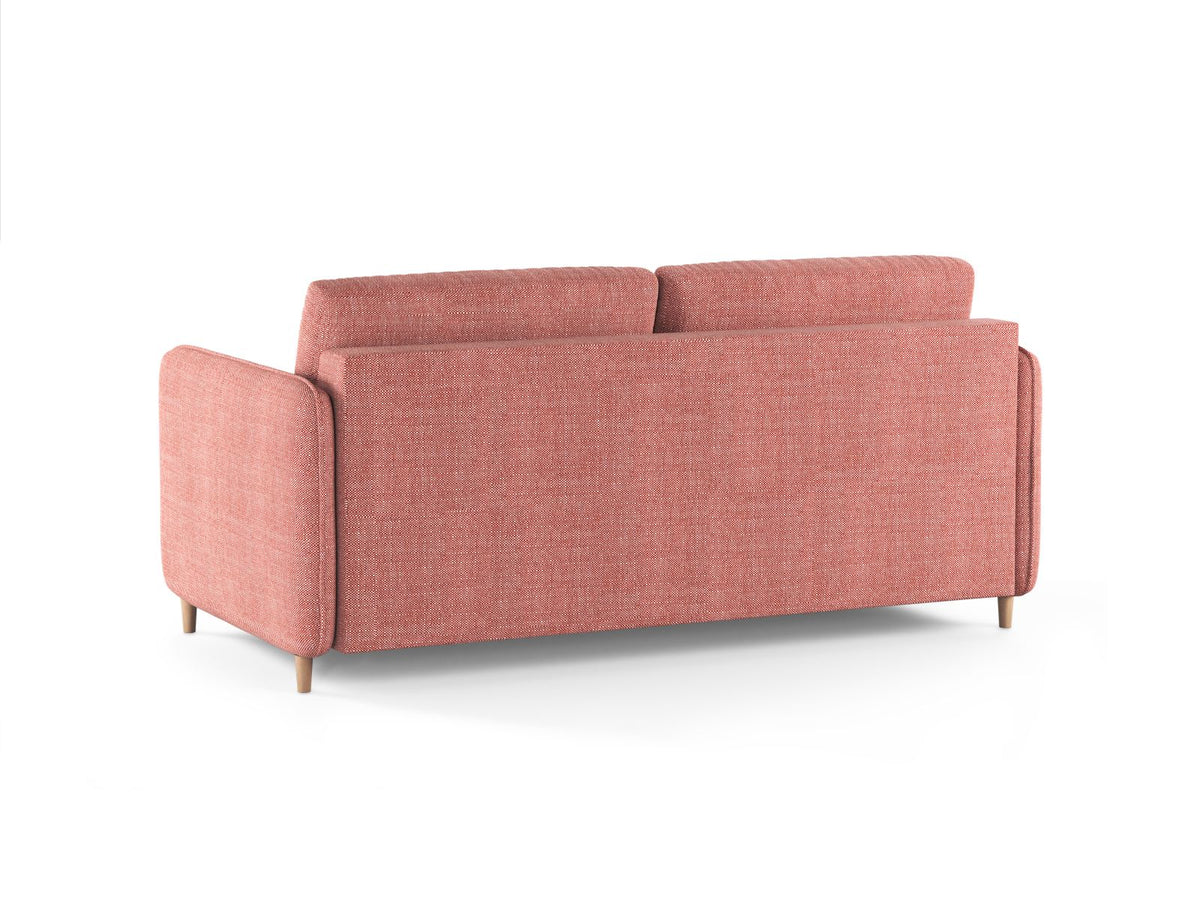 Sofa 3-osobowa z funkcją spania SIMO czerwony – ujęcie 4