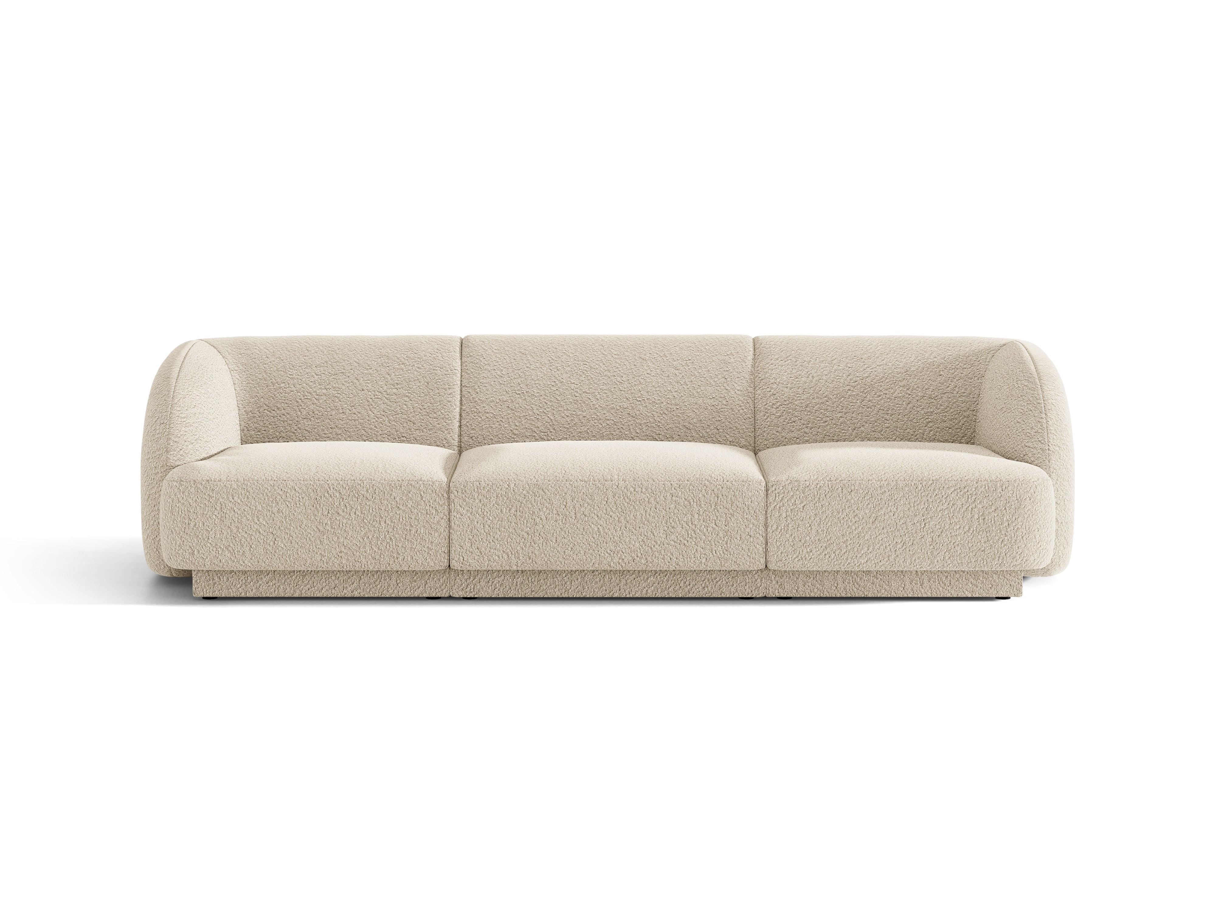 Sofa 3-zits MILEY beige boucle