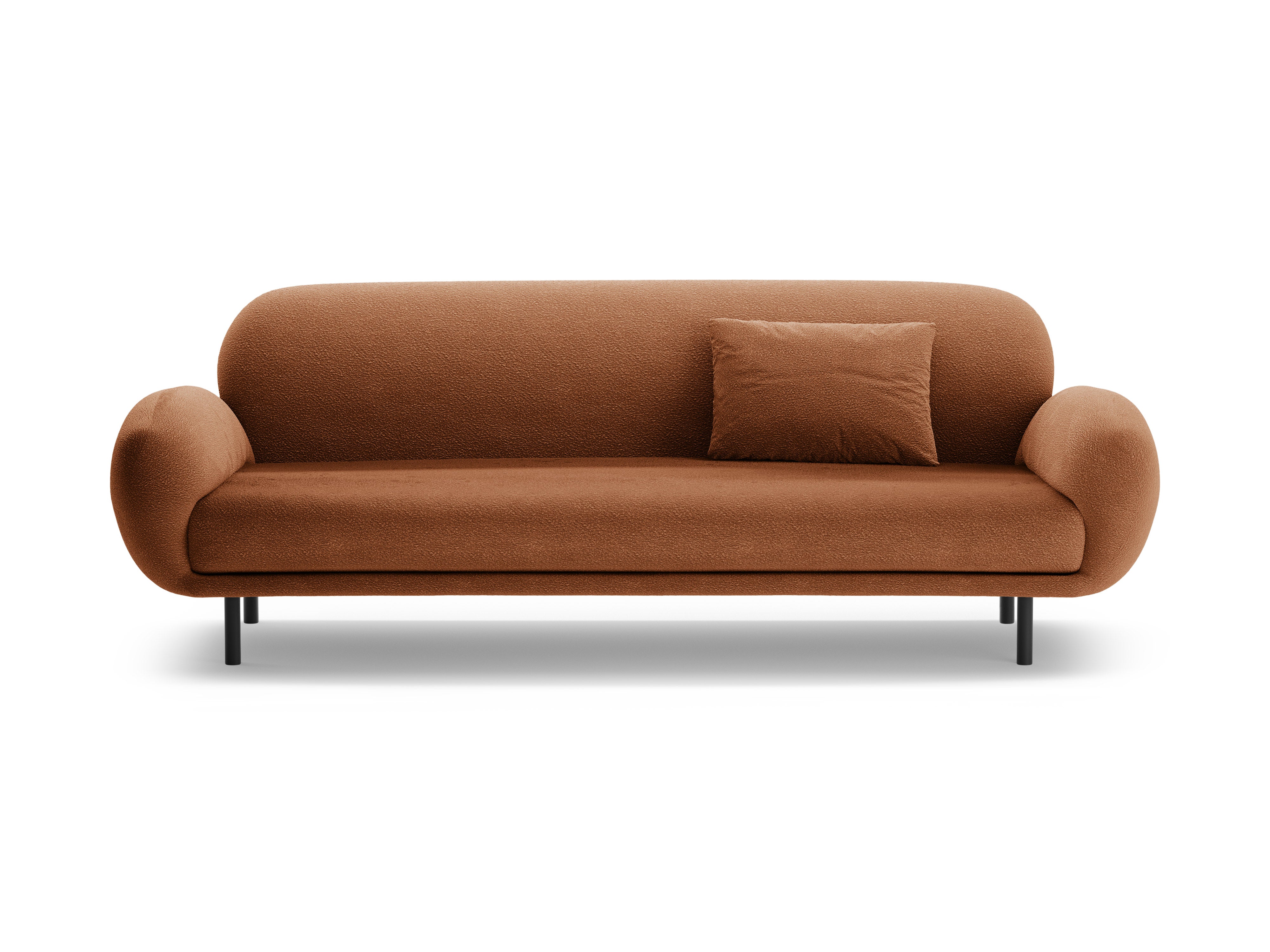 Sofa 3-zits POPPY terracotta boucle