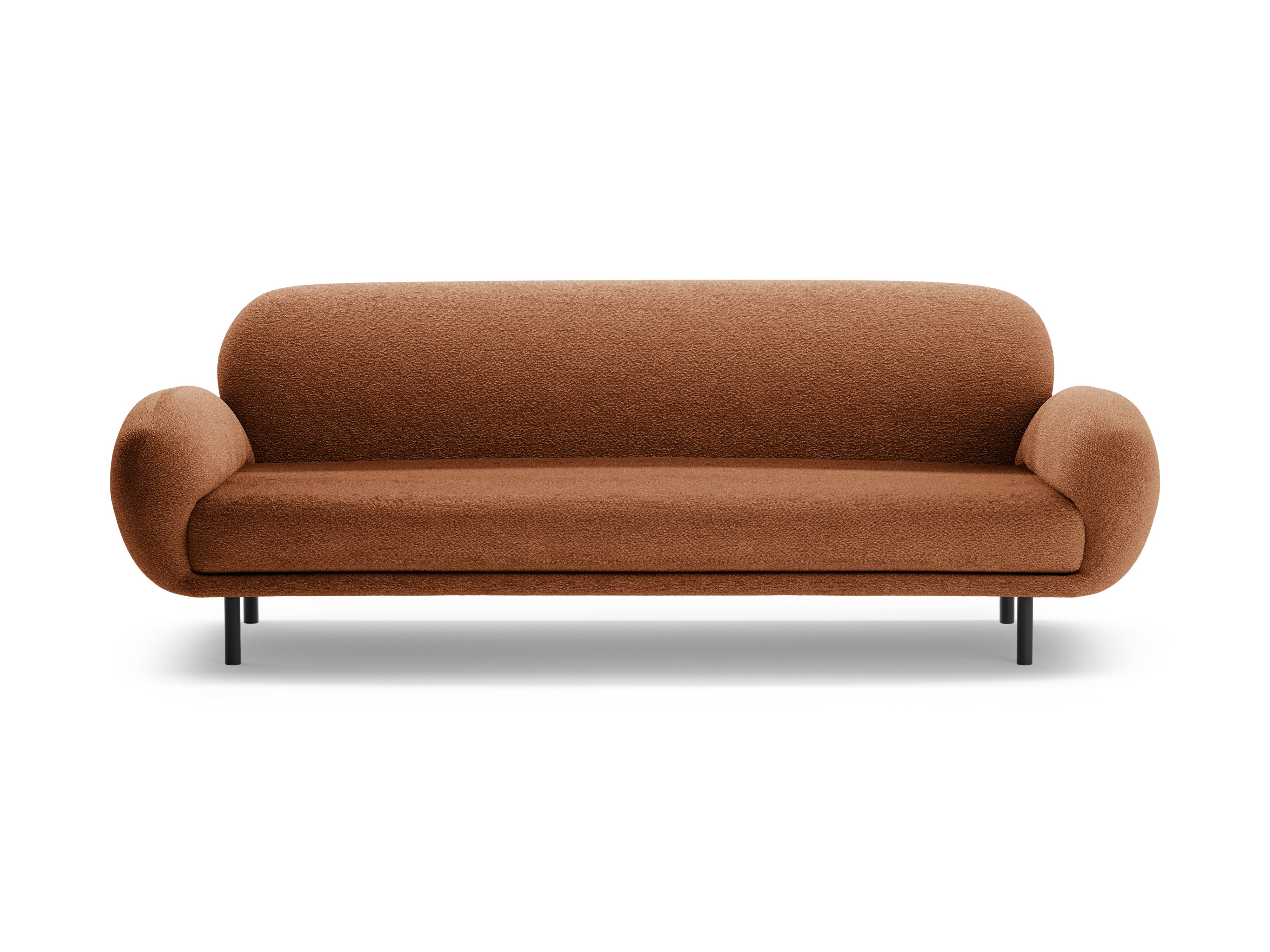 Sofa 3-zits POPPY terracotta boucle