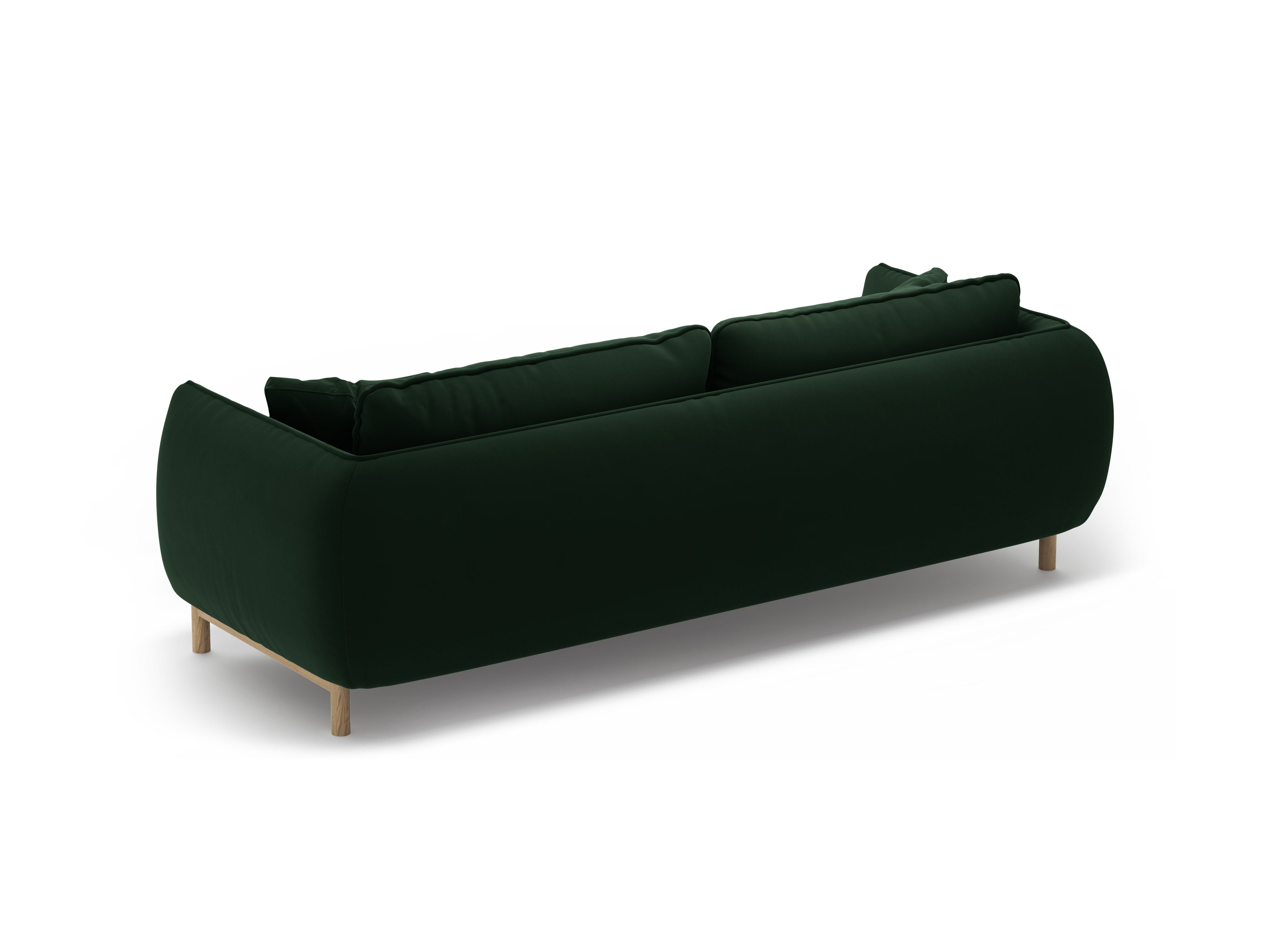 Velvet 3-Seater Sofa ADA Bottle Green