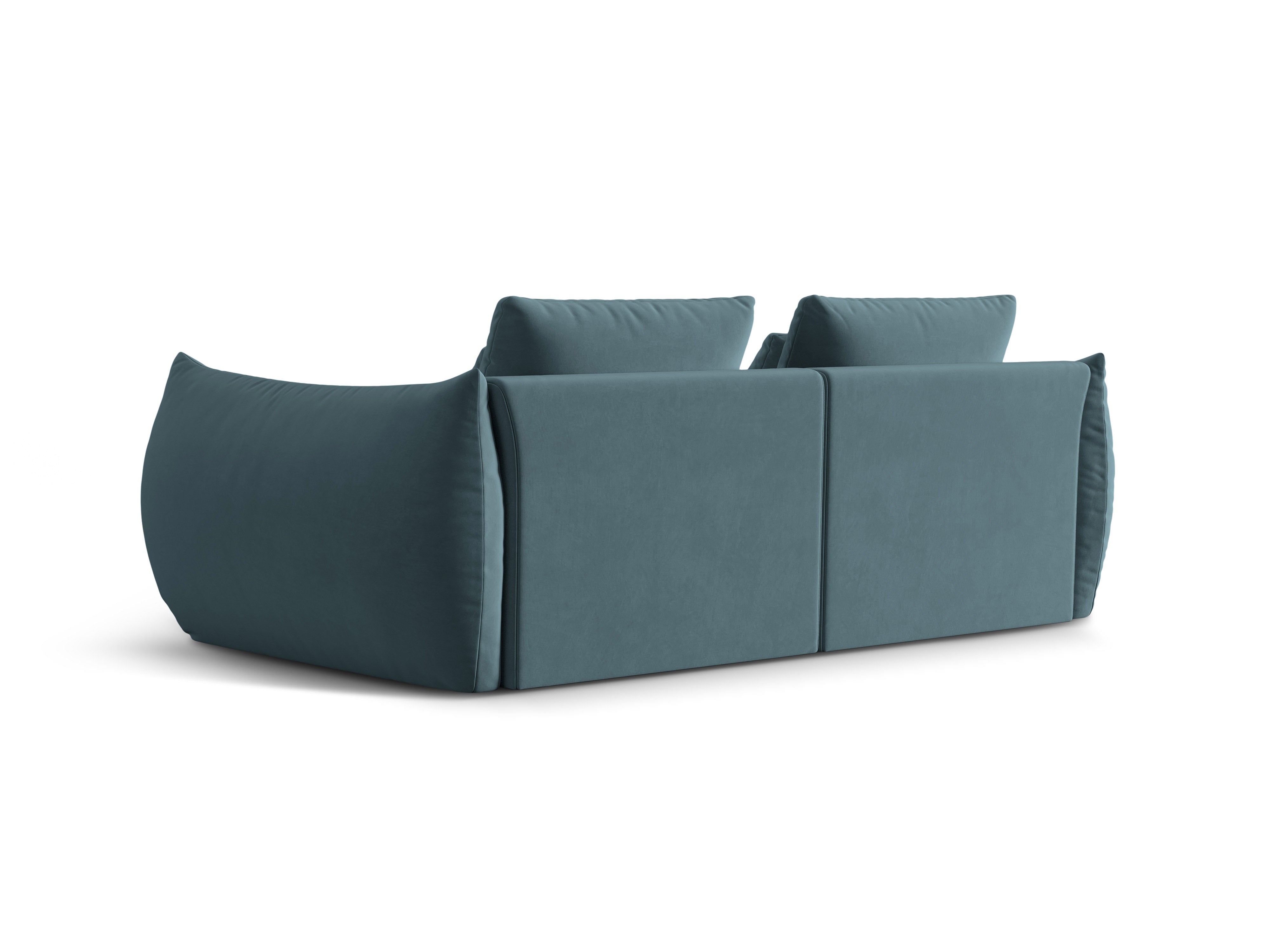 Velvet sofa 3-person pastel Blue Bloom