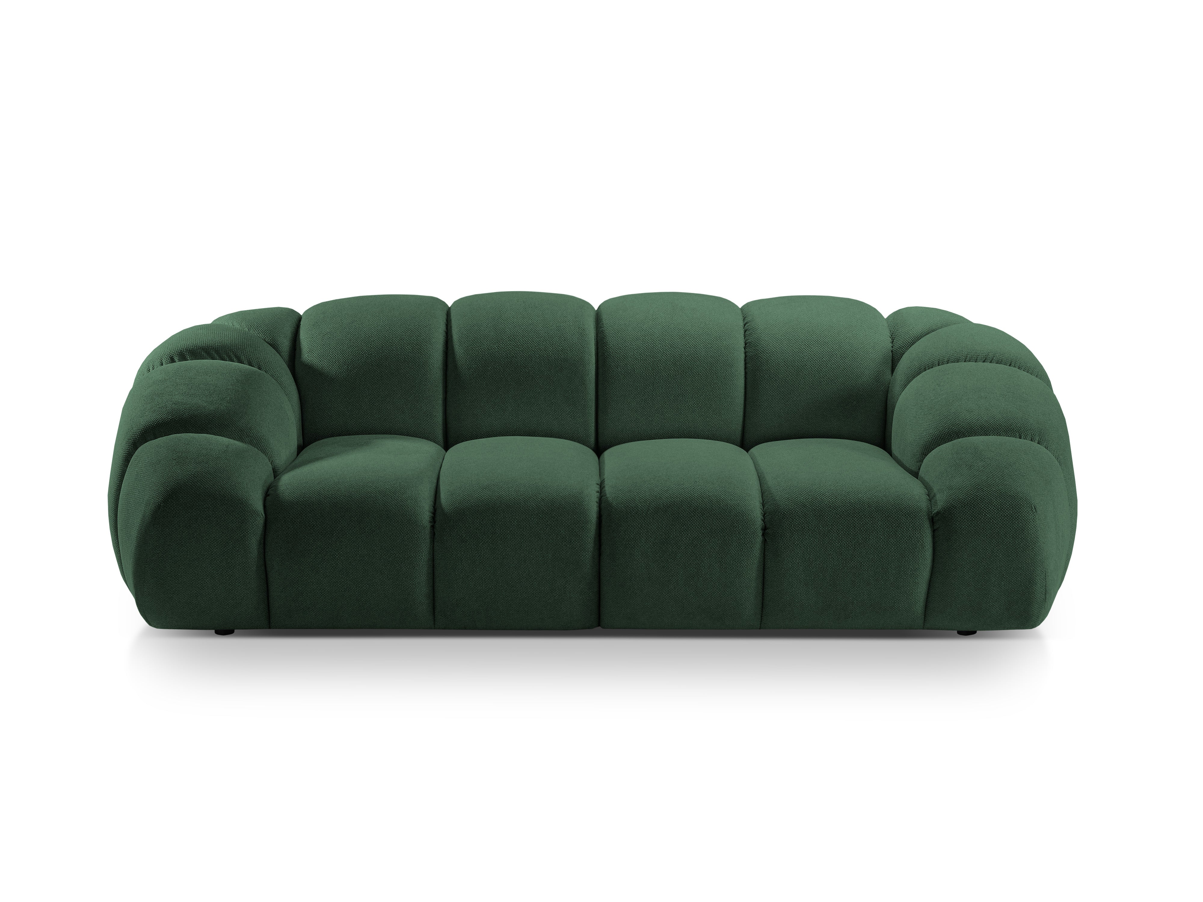 Sofa 3-zits DIANA donkergroen sjaal