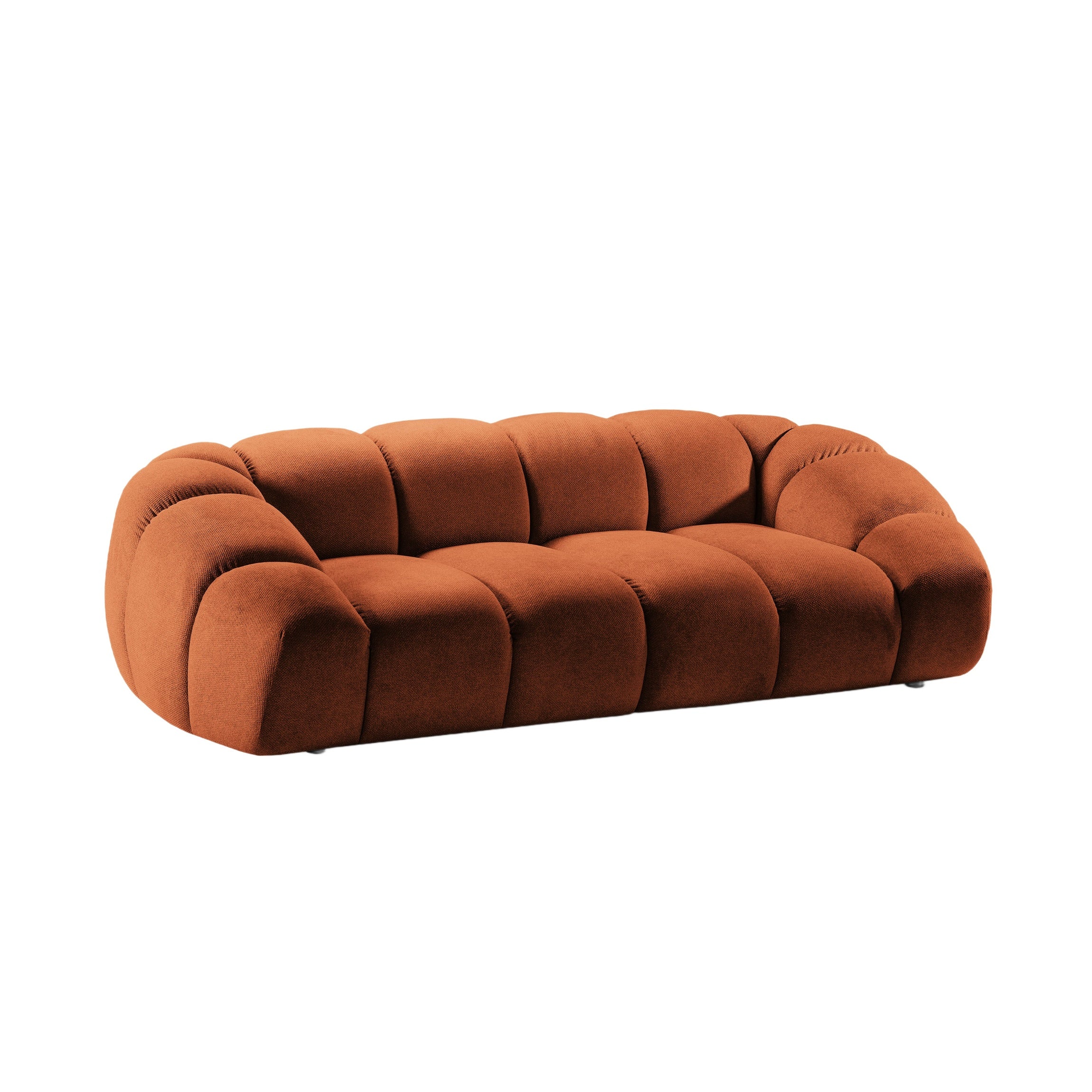 3-seater Sofa DIANA terracotta chenille