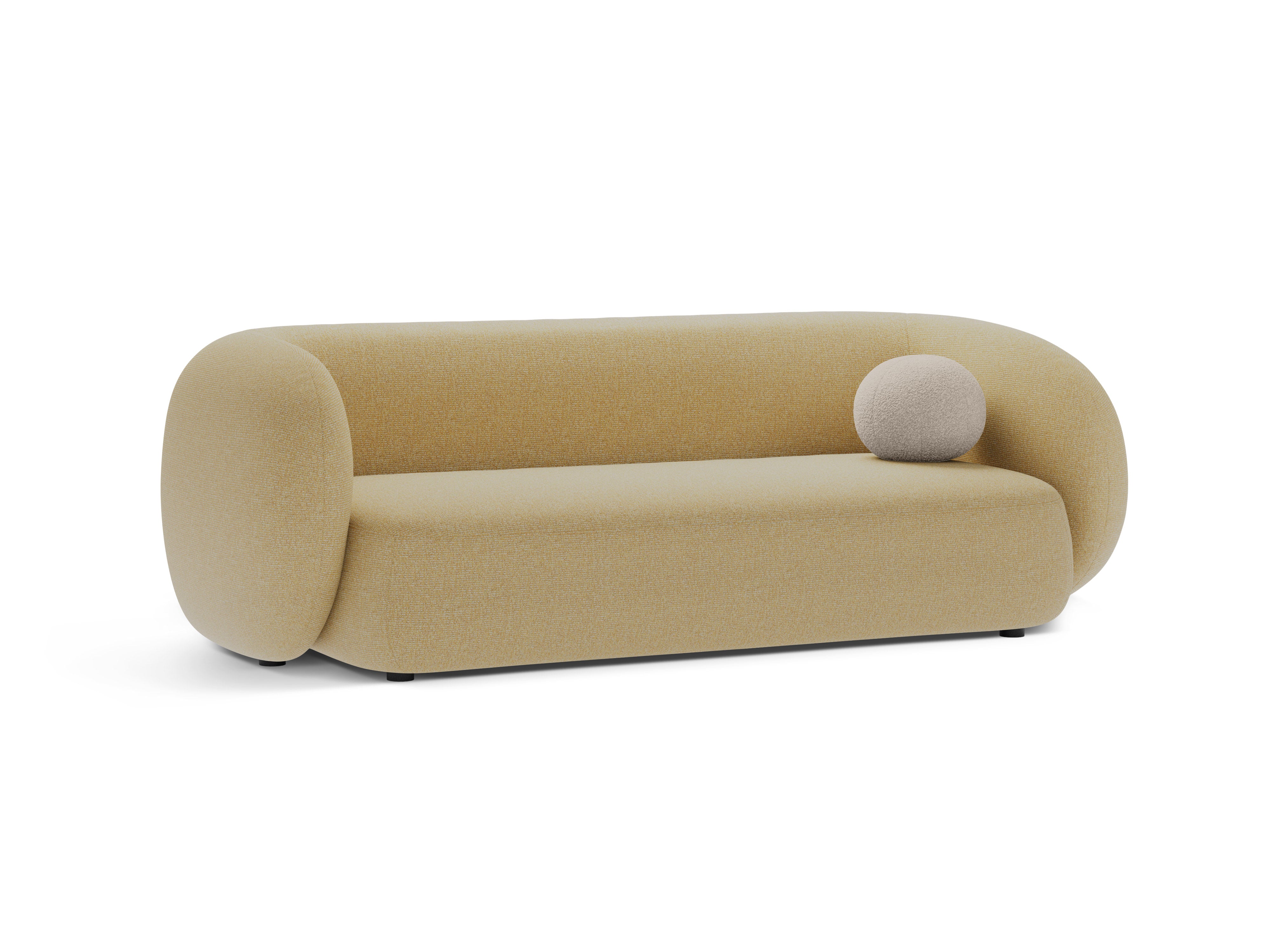 Sofa 3-osobowa KATE żółty melanż – Micadoni
