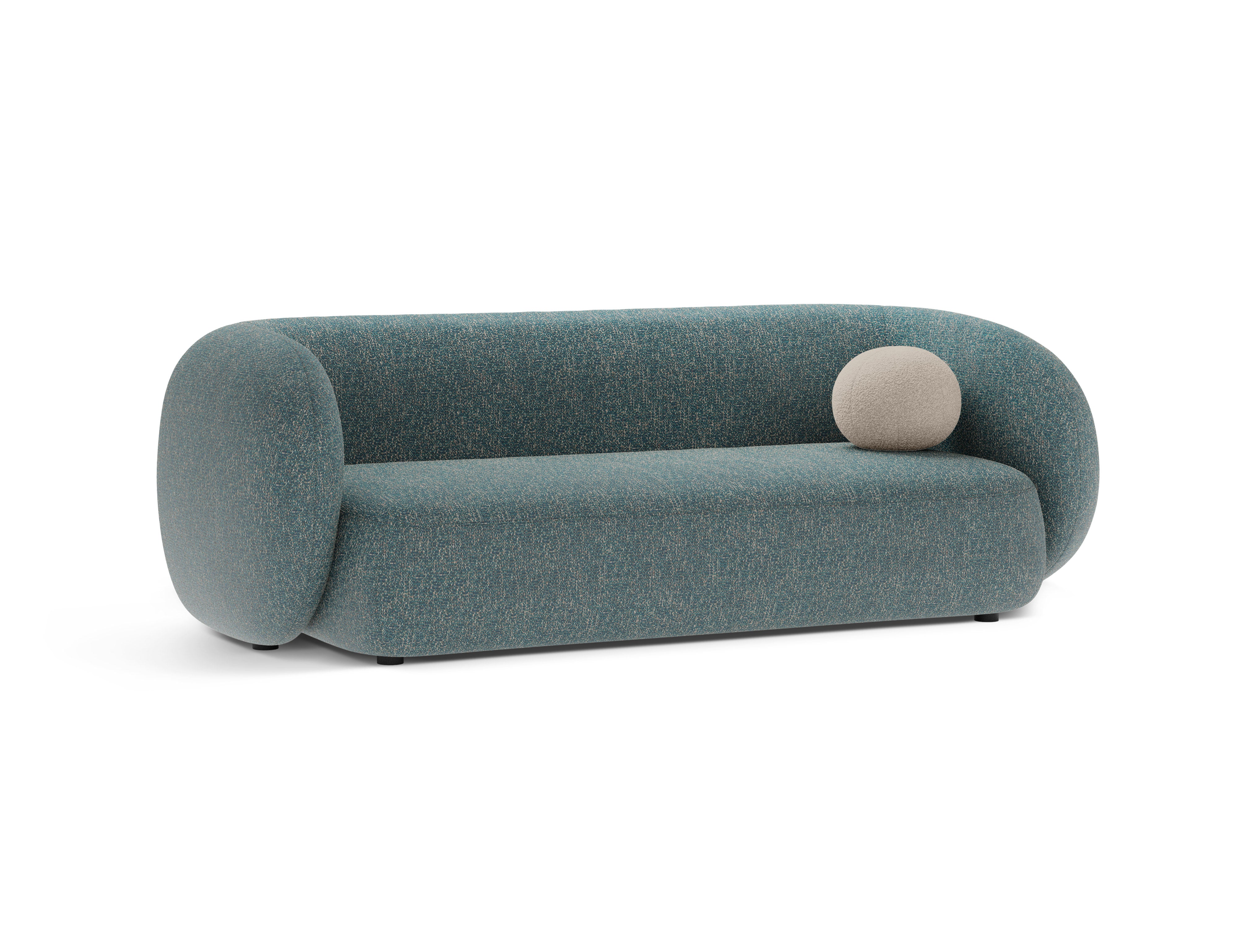 Sofa 3-zits KATE blauw gemêleerd