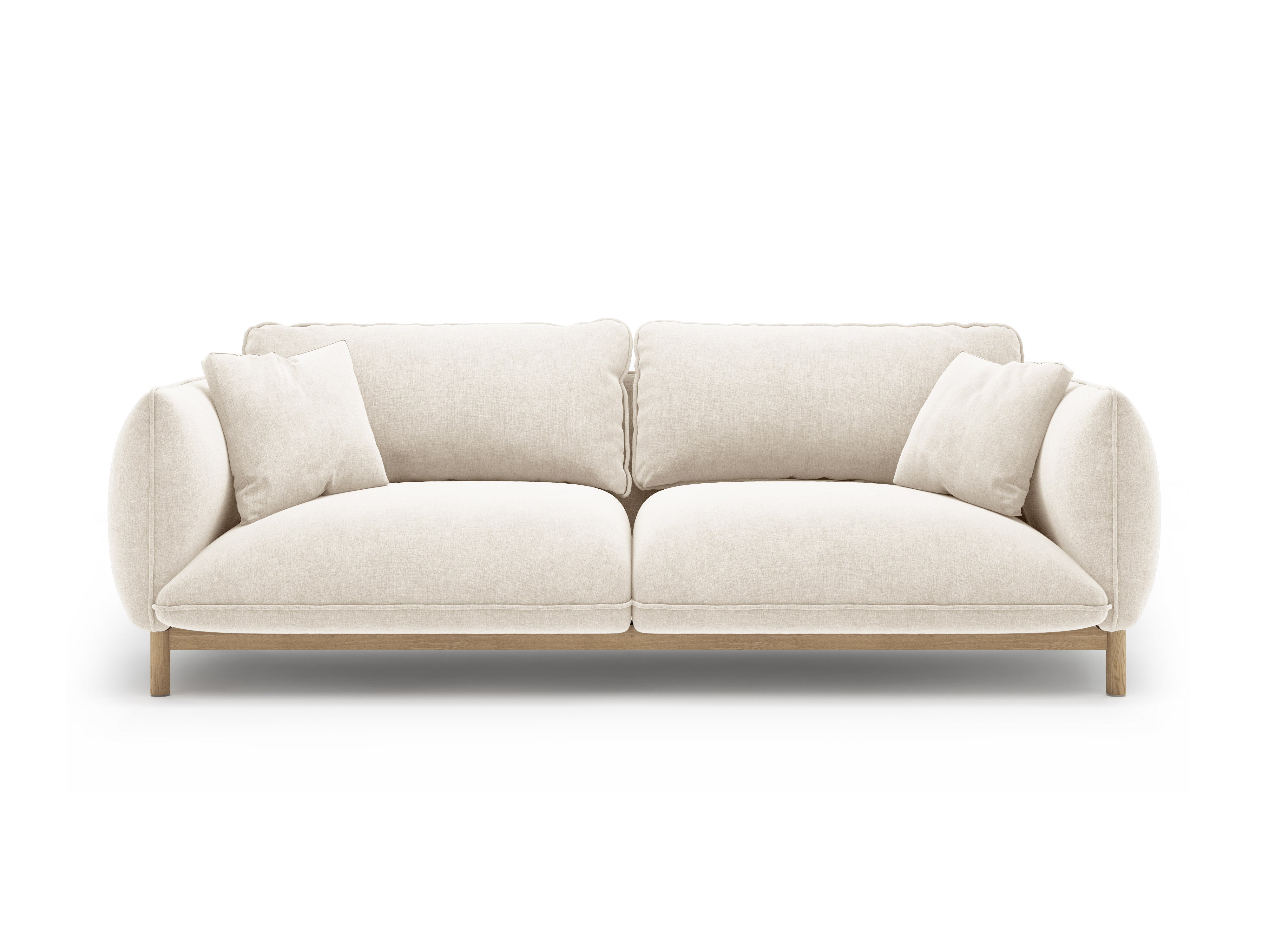 Sofa 3-Sitzer ADA Elfenbein Chenille