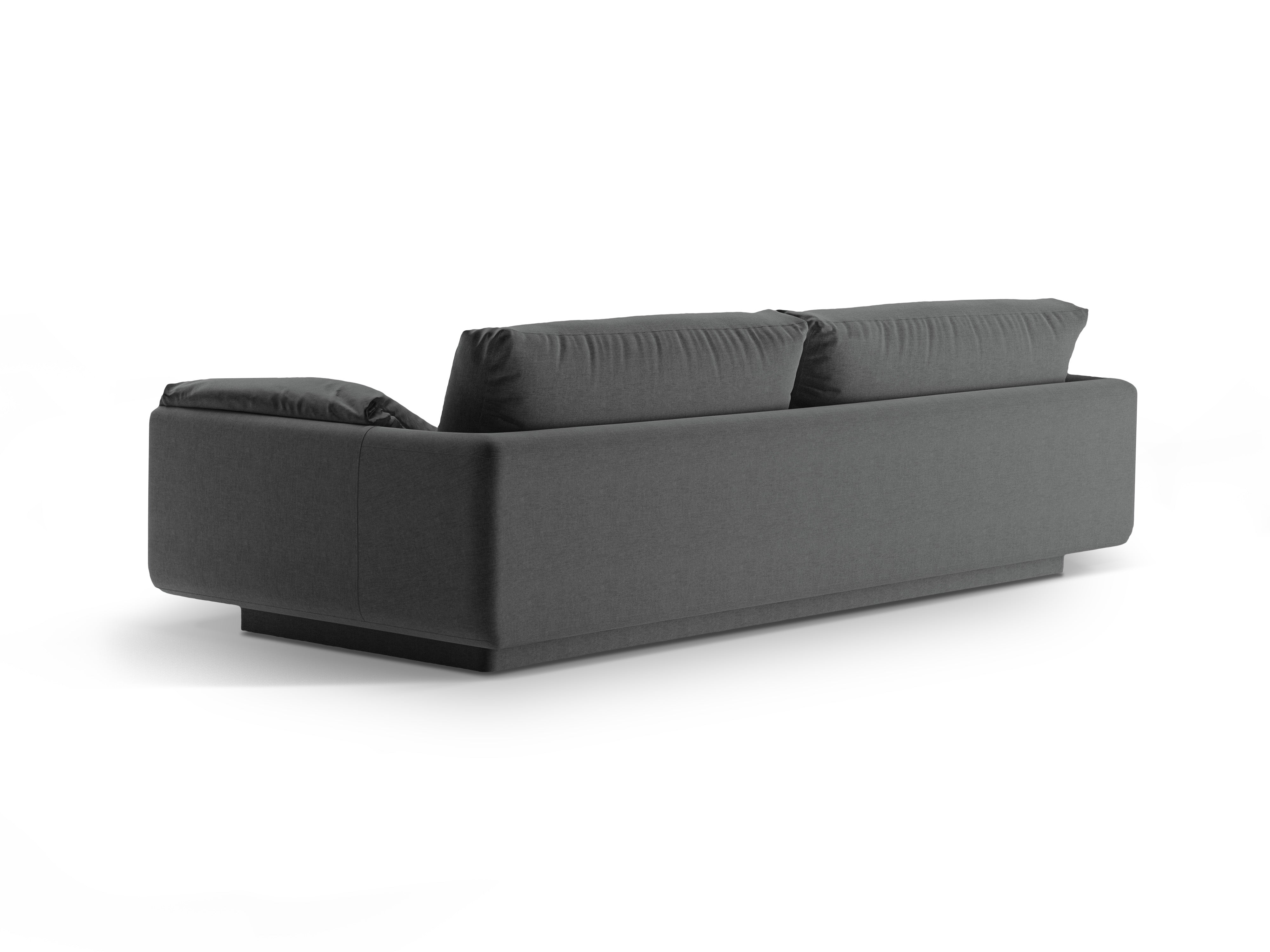 3-person sofa Torino dark gray