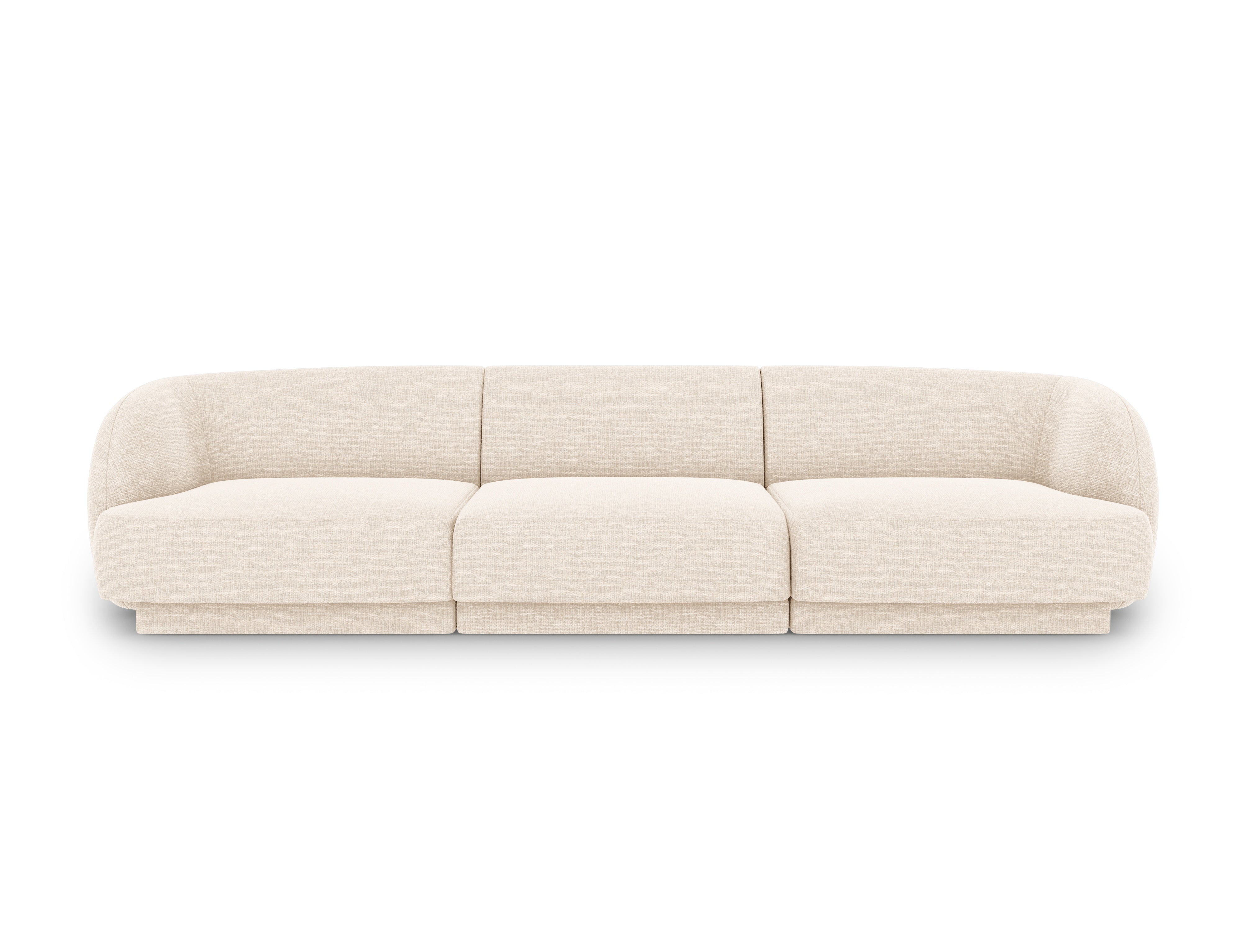 3-seater Sofa MILEY ivory chenille