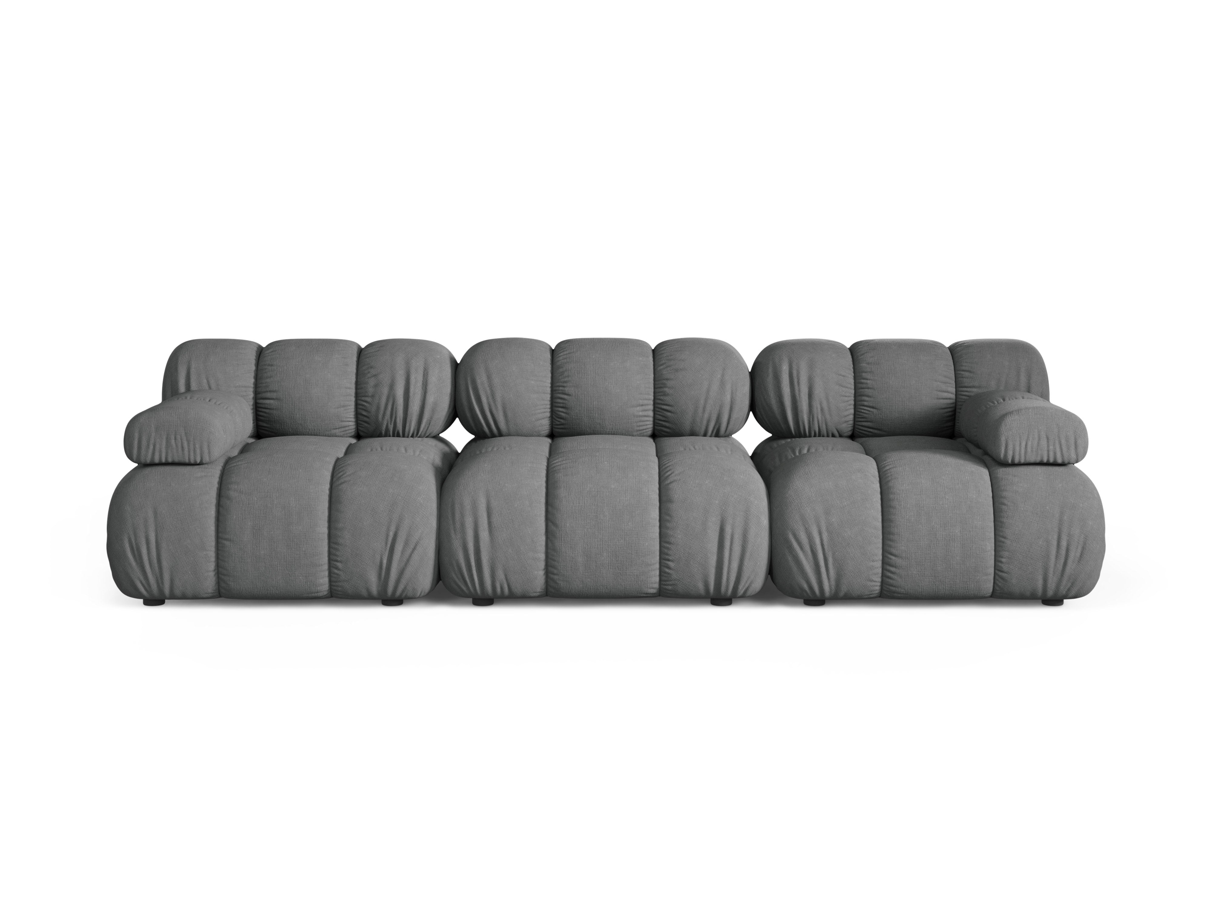 Modulaire 3-zitsbank BELLIS grijs
