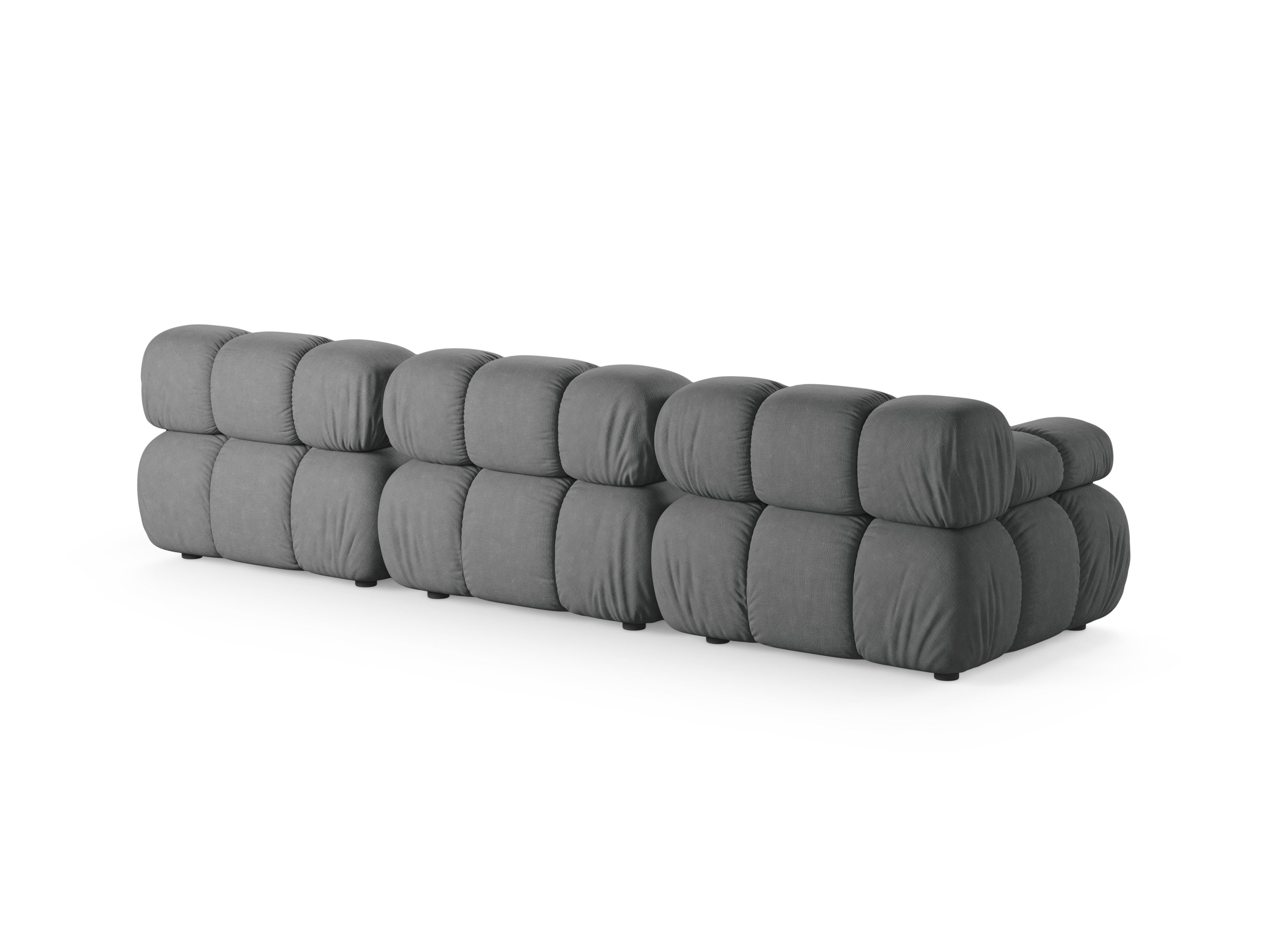 Modulaire 3-zitsbank BELLIS grijs