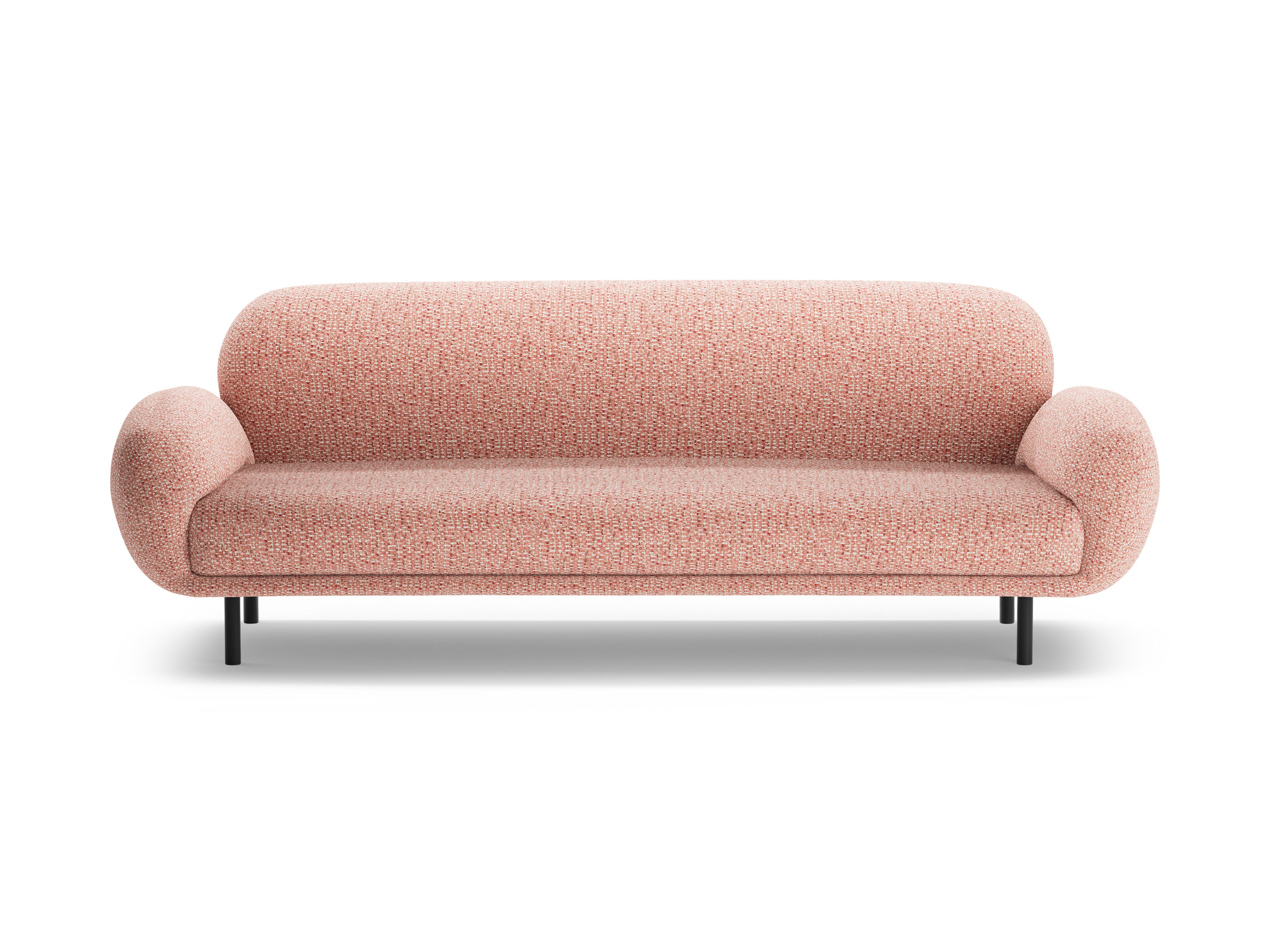 Sofa 3-zits POPPY roze chenille