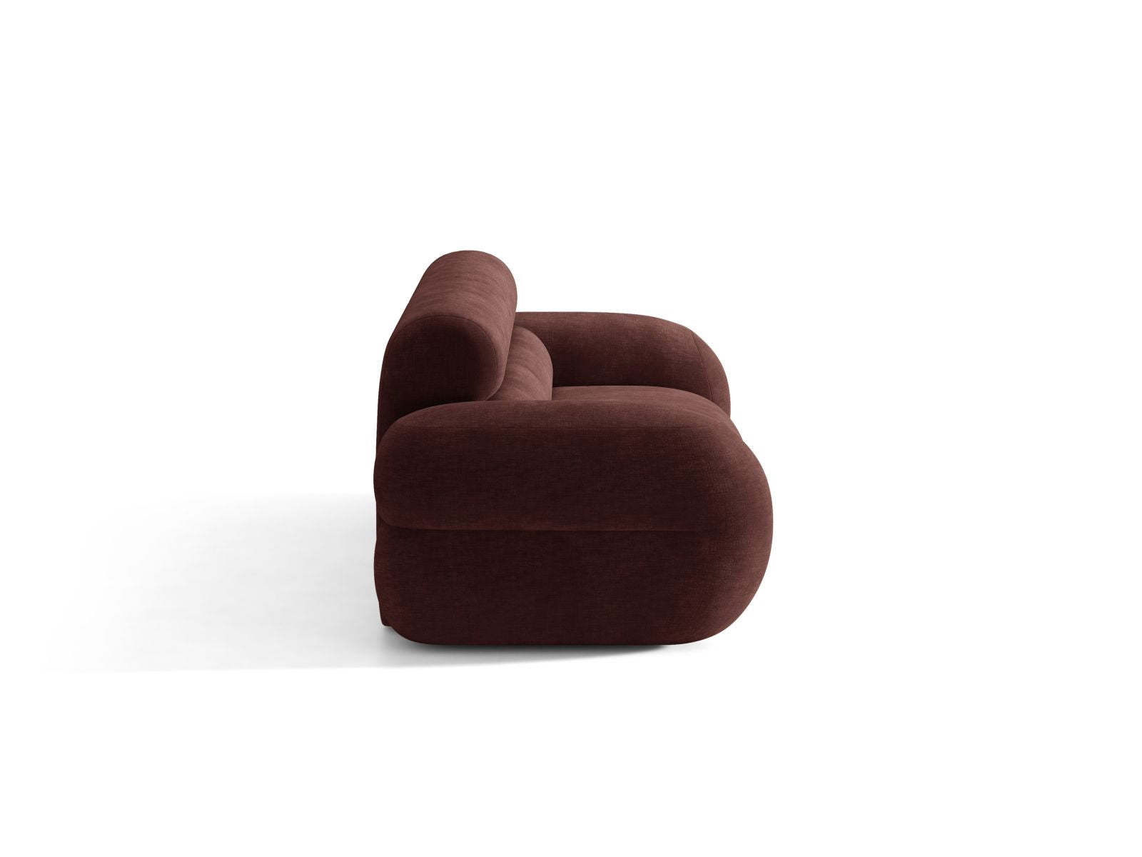 Sofa 3-zits NEO in kersenhouten chenille