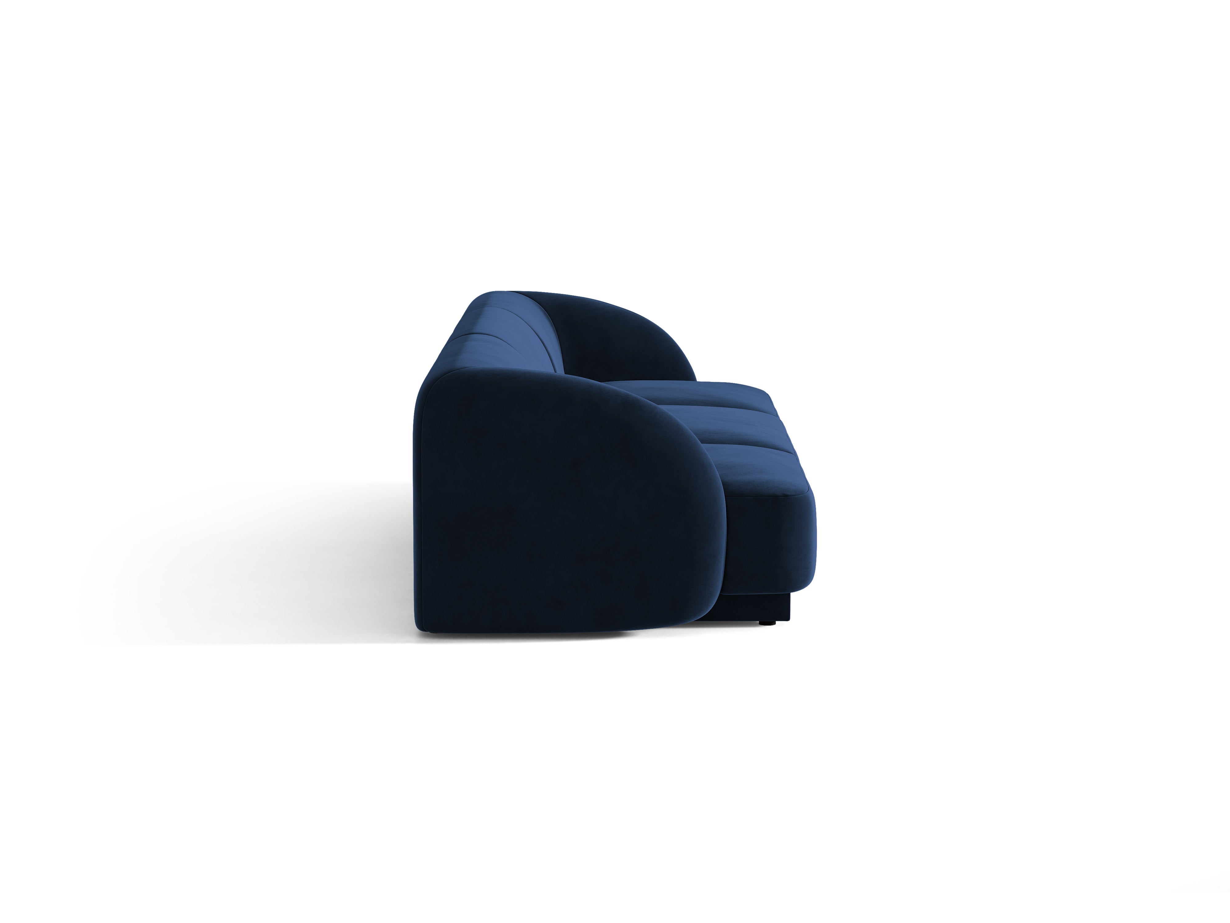 Sofa van fluweel 3-zits MILEY koninklijk blauw