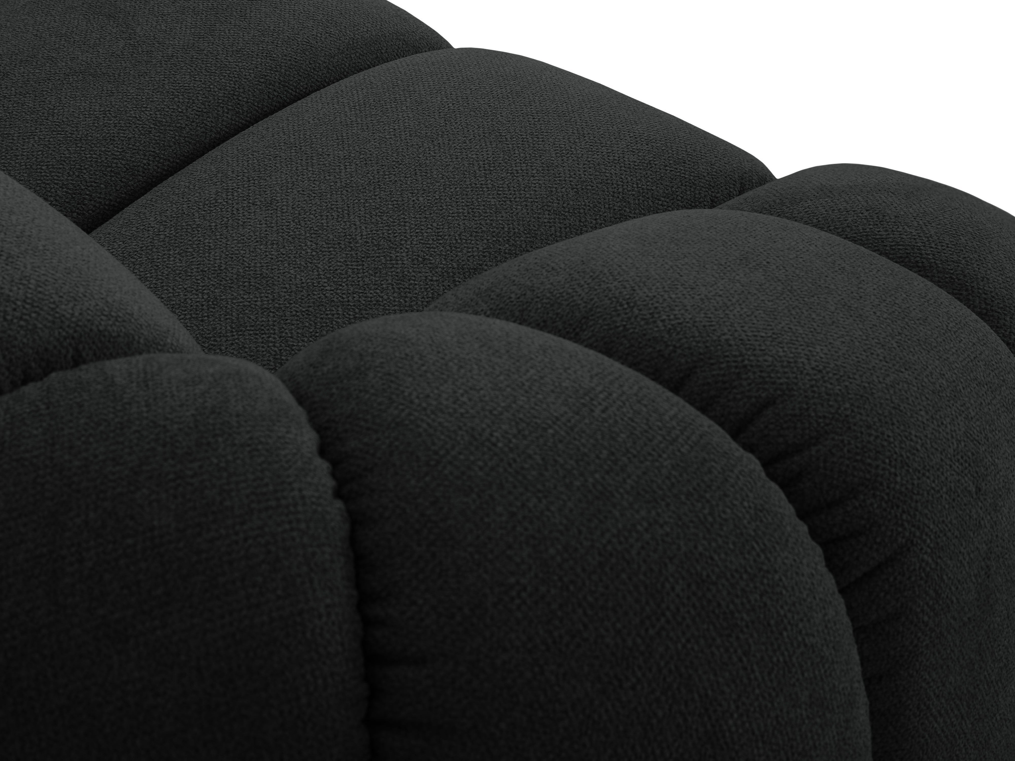 Sofa 2,5-sitzige DIANA anthrazitfarbener Chenille