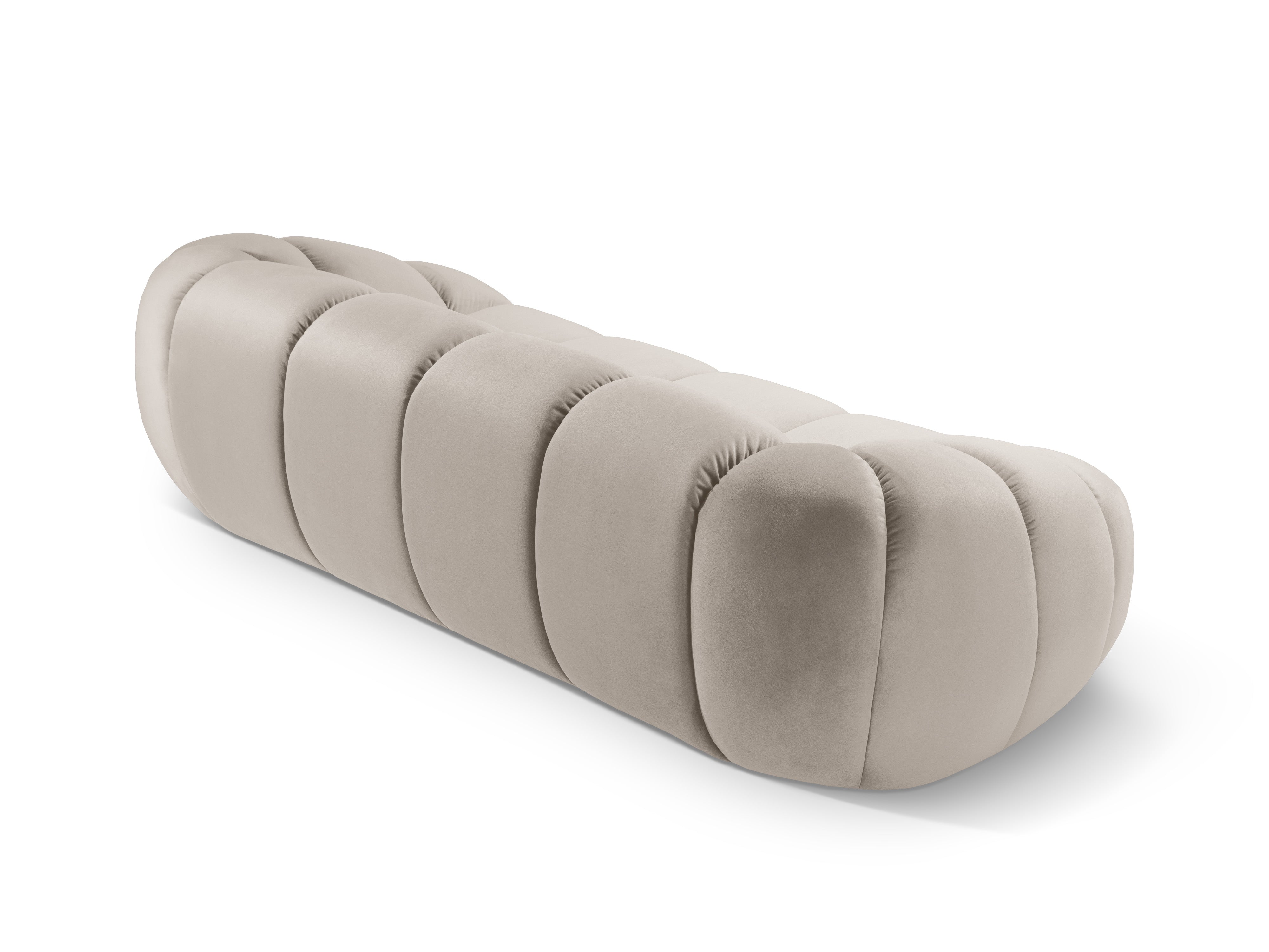 Sofa van fluweel 2,5-persoons DIANA beige