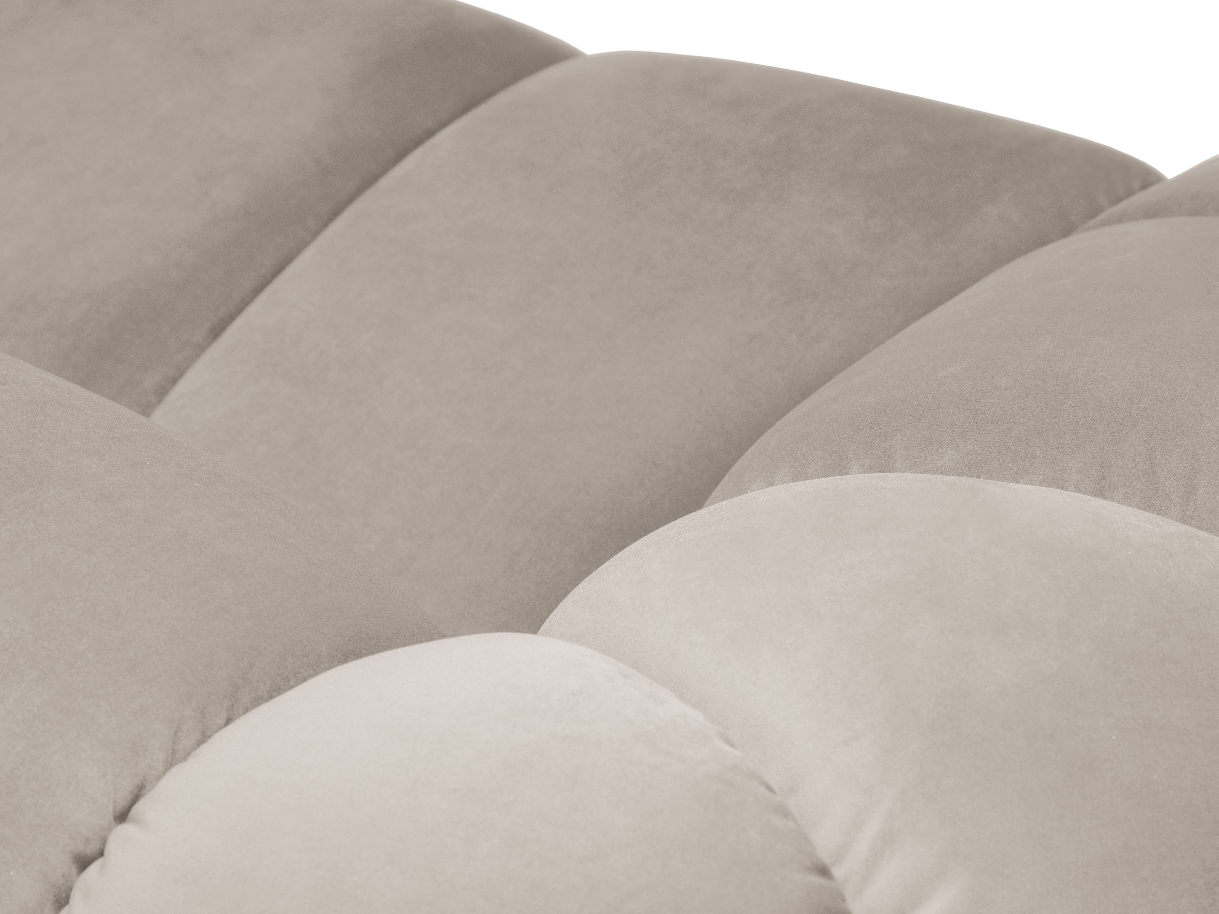 Sofa van fluweel 2,5-persoons DIANA beige