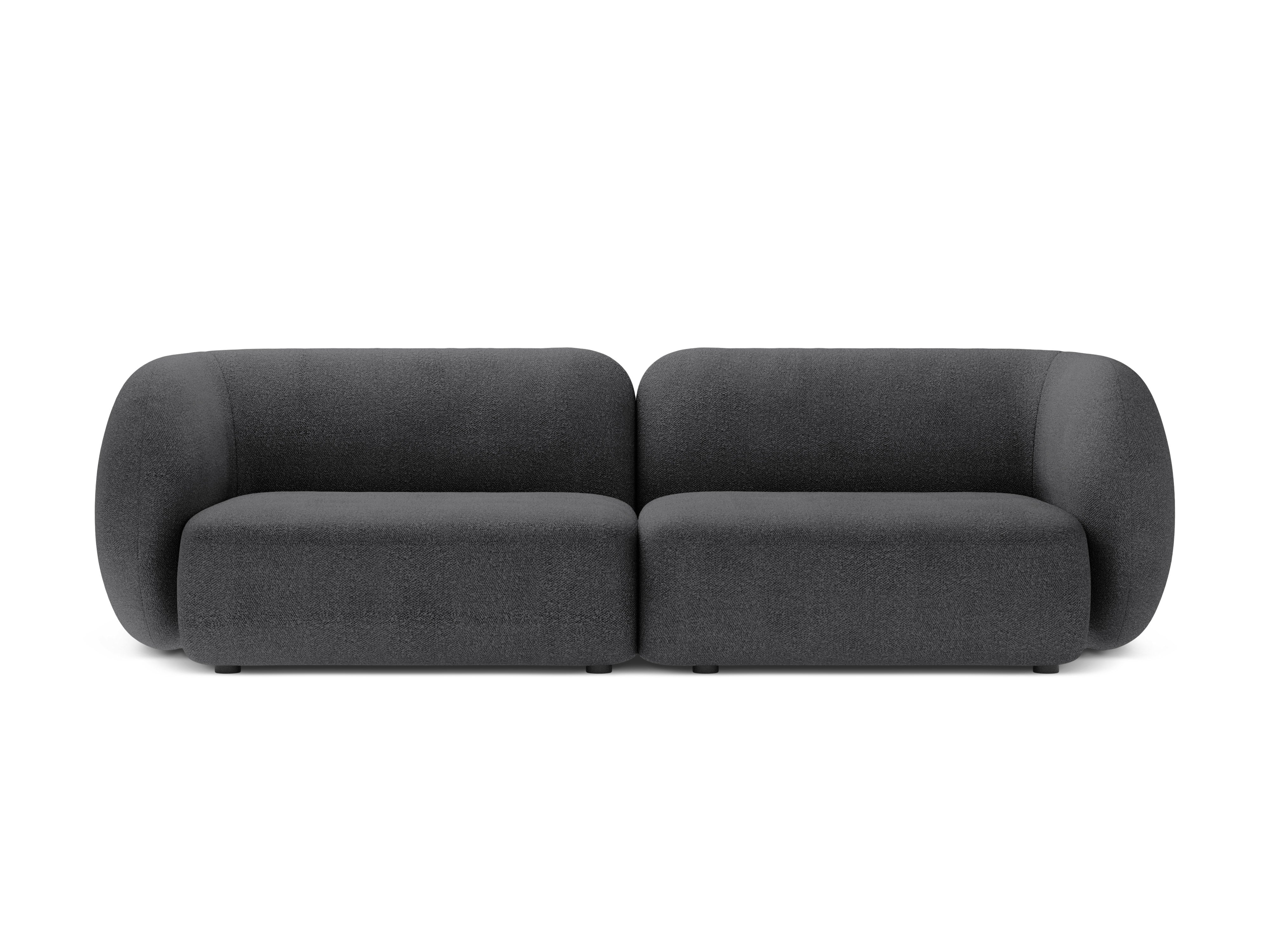Sofa 4-osobowa KATE ciemnoszary boucle – Micadoni
