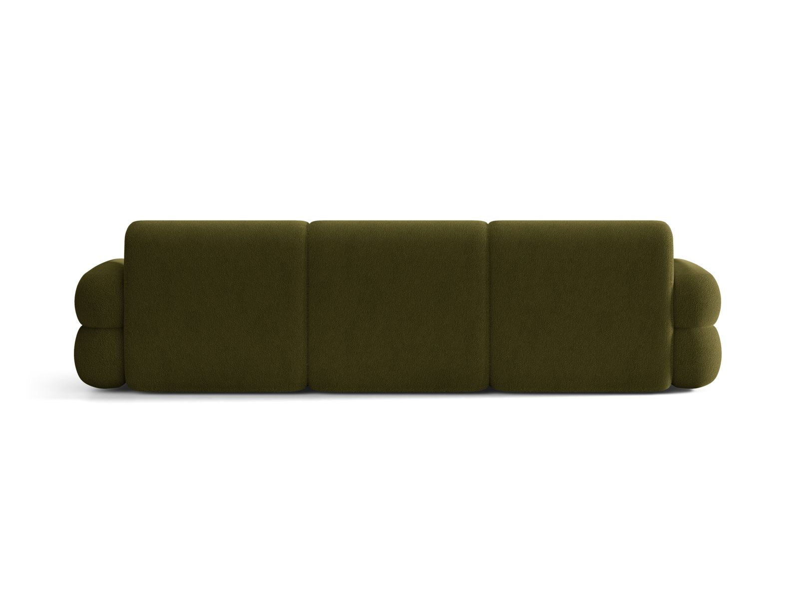 Sofa voor 4 personen NEO olijfgroene boucle