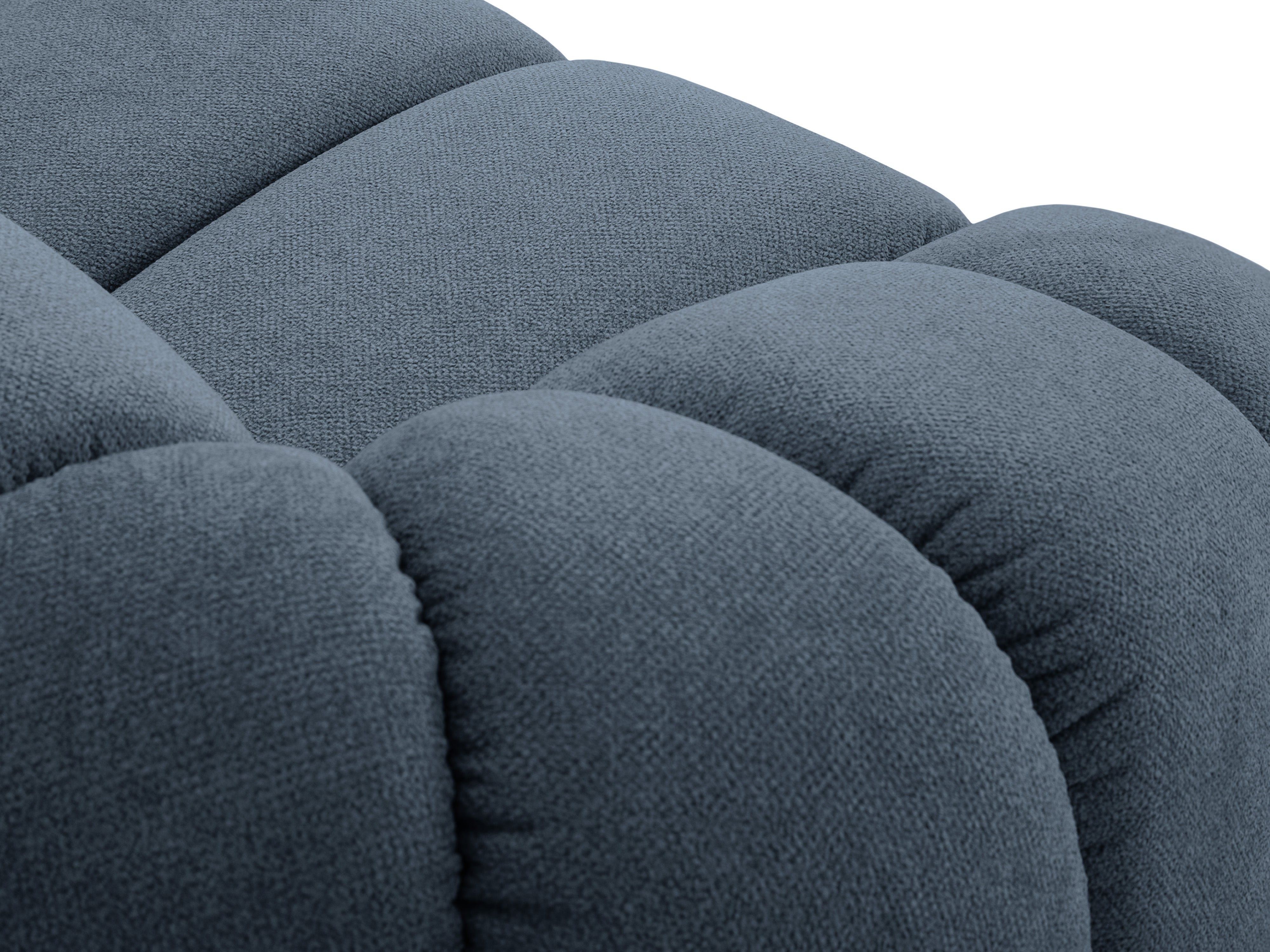 Sofa für 4 Personen DIANA hellblaues Chenille