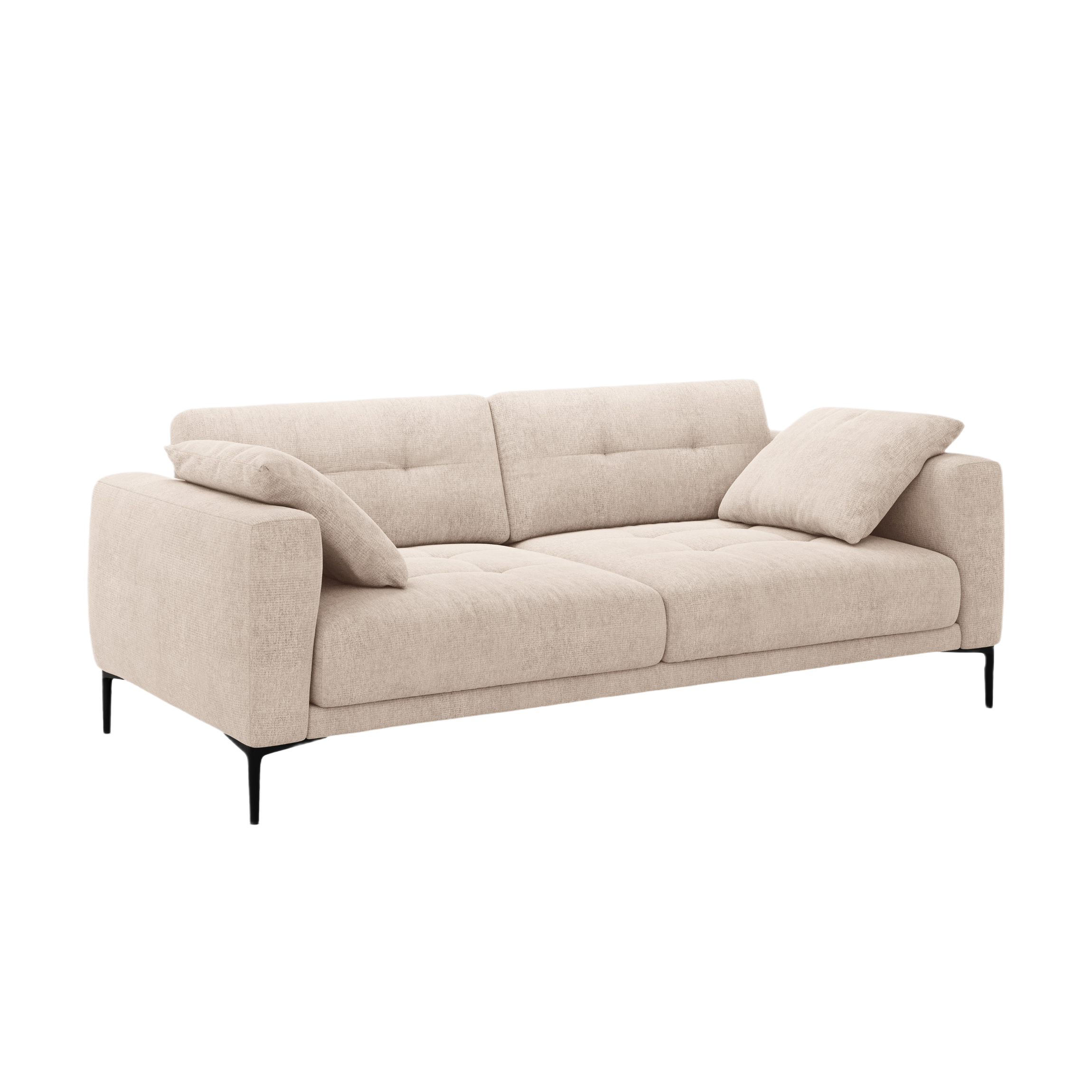 4-seater Sofa BEMY sandy chenille