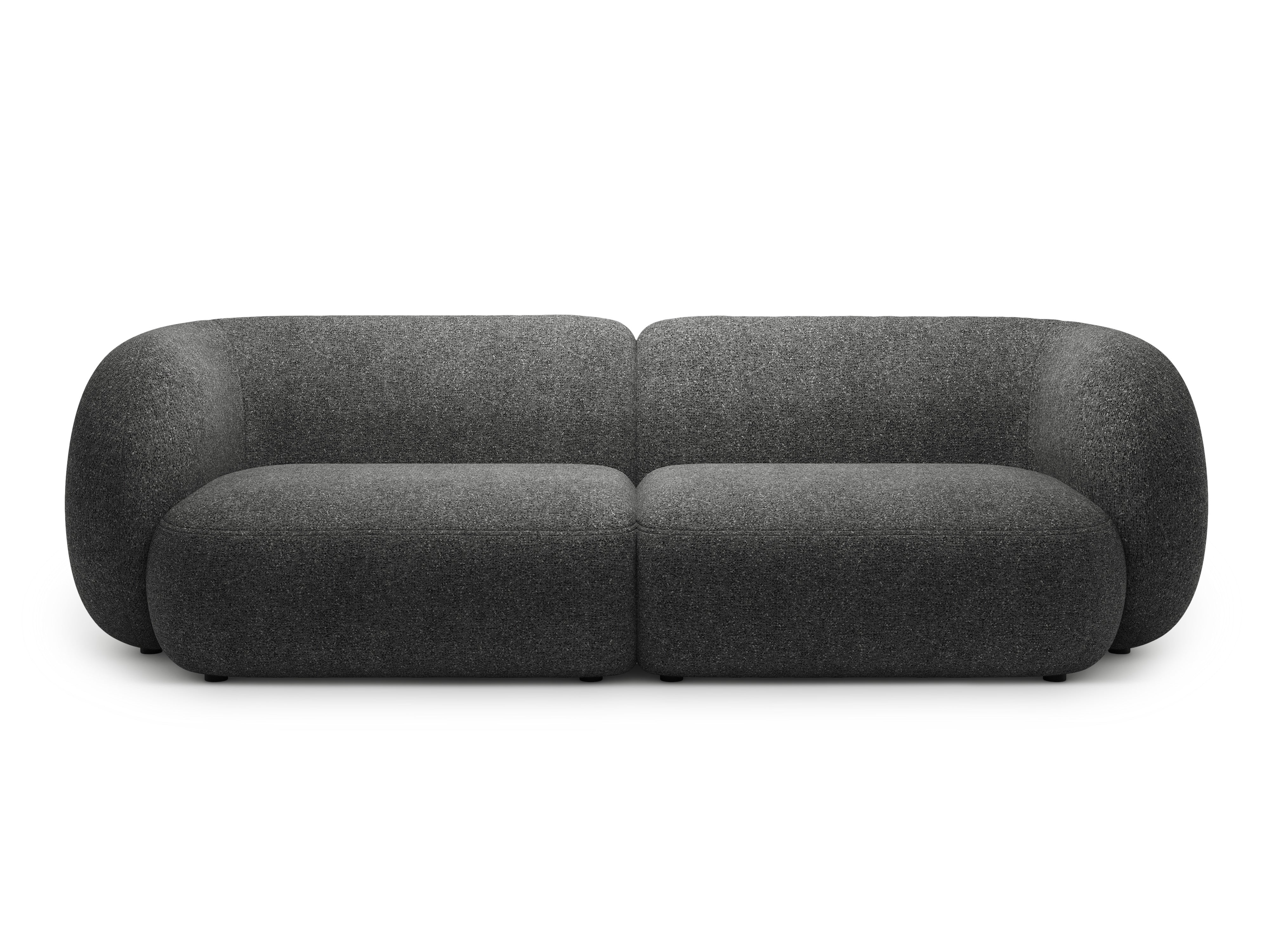 4-seater Sofa KATE dark gray mélange