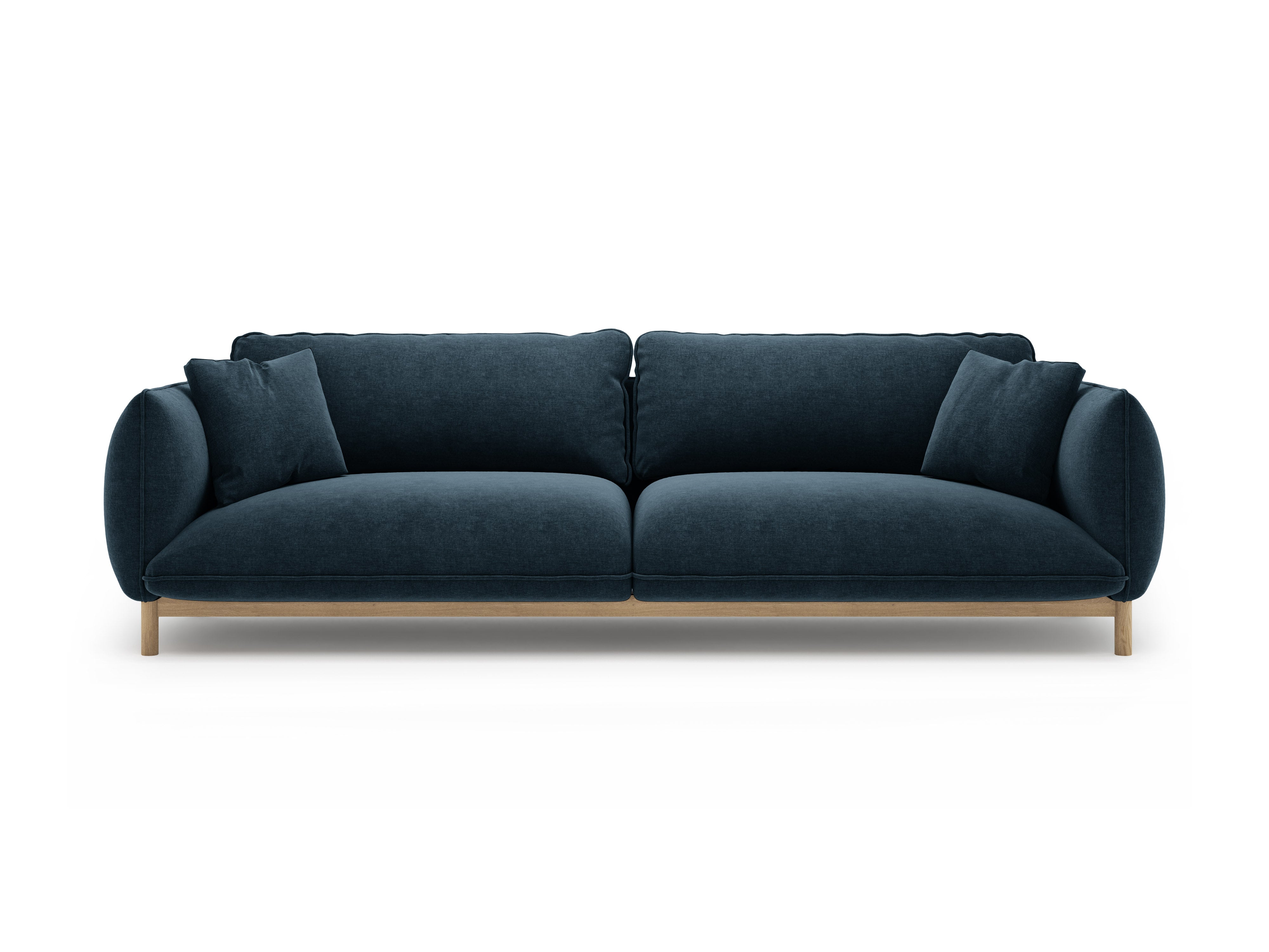 Sofa 4-persoons ADA zeeblauw chenille