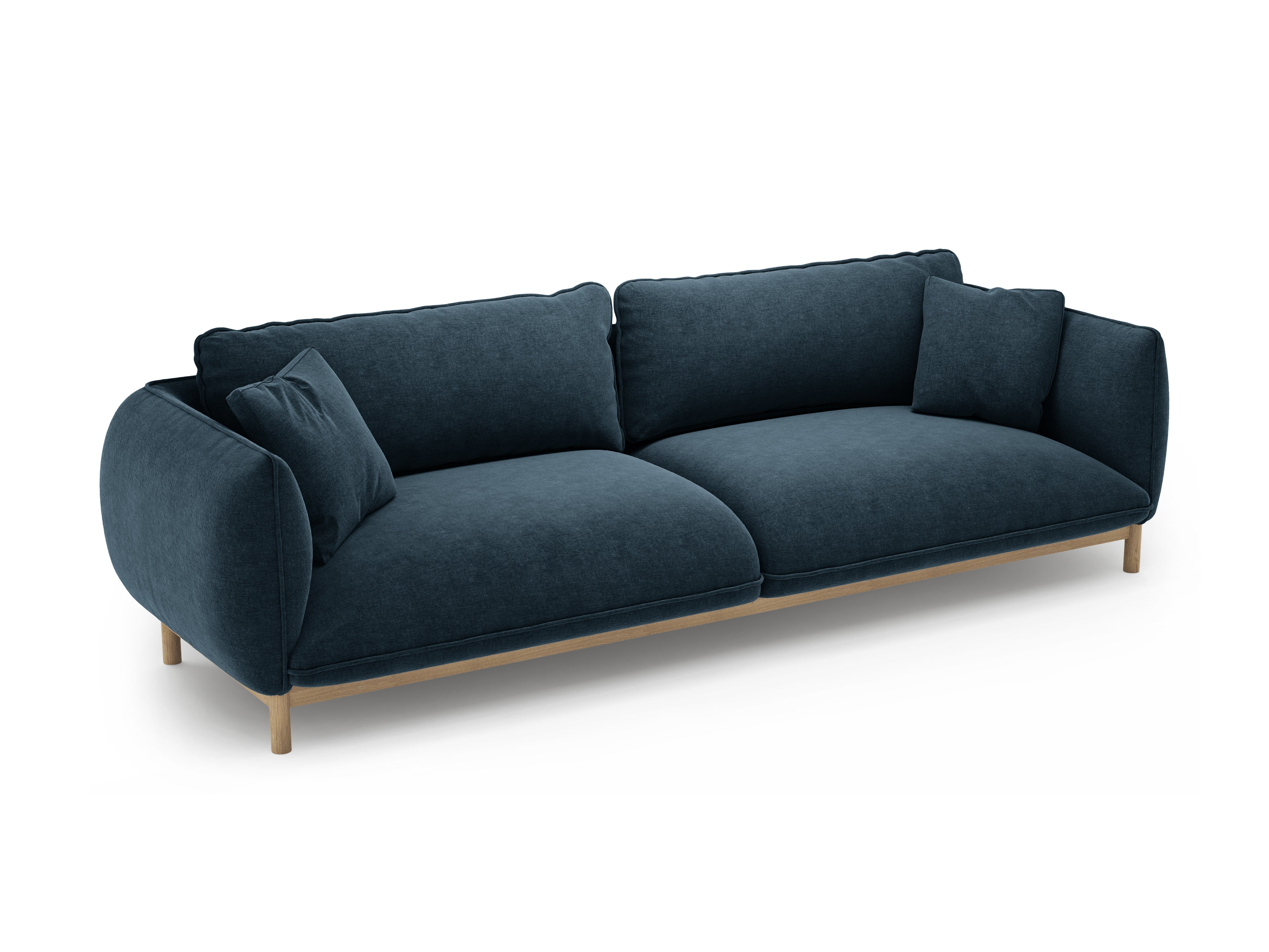 Sofa 4-persoons ADA zeeblauw chenille