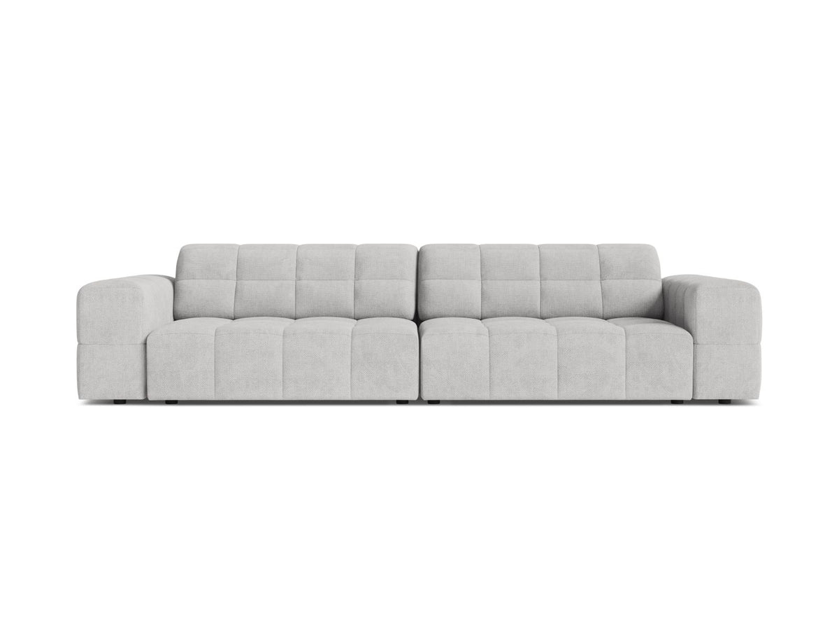 Sofa 4-osobowa JENNIFER srebrny szenil – Micadoni
