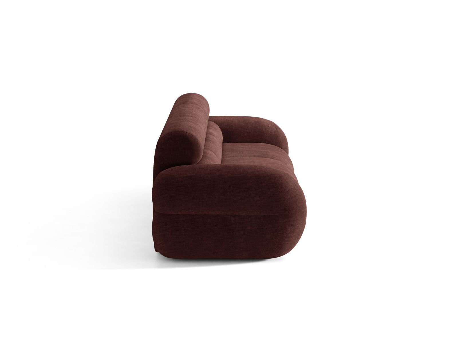 Sofa voor 4 personen NEO in kersenrode chenille