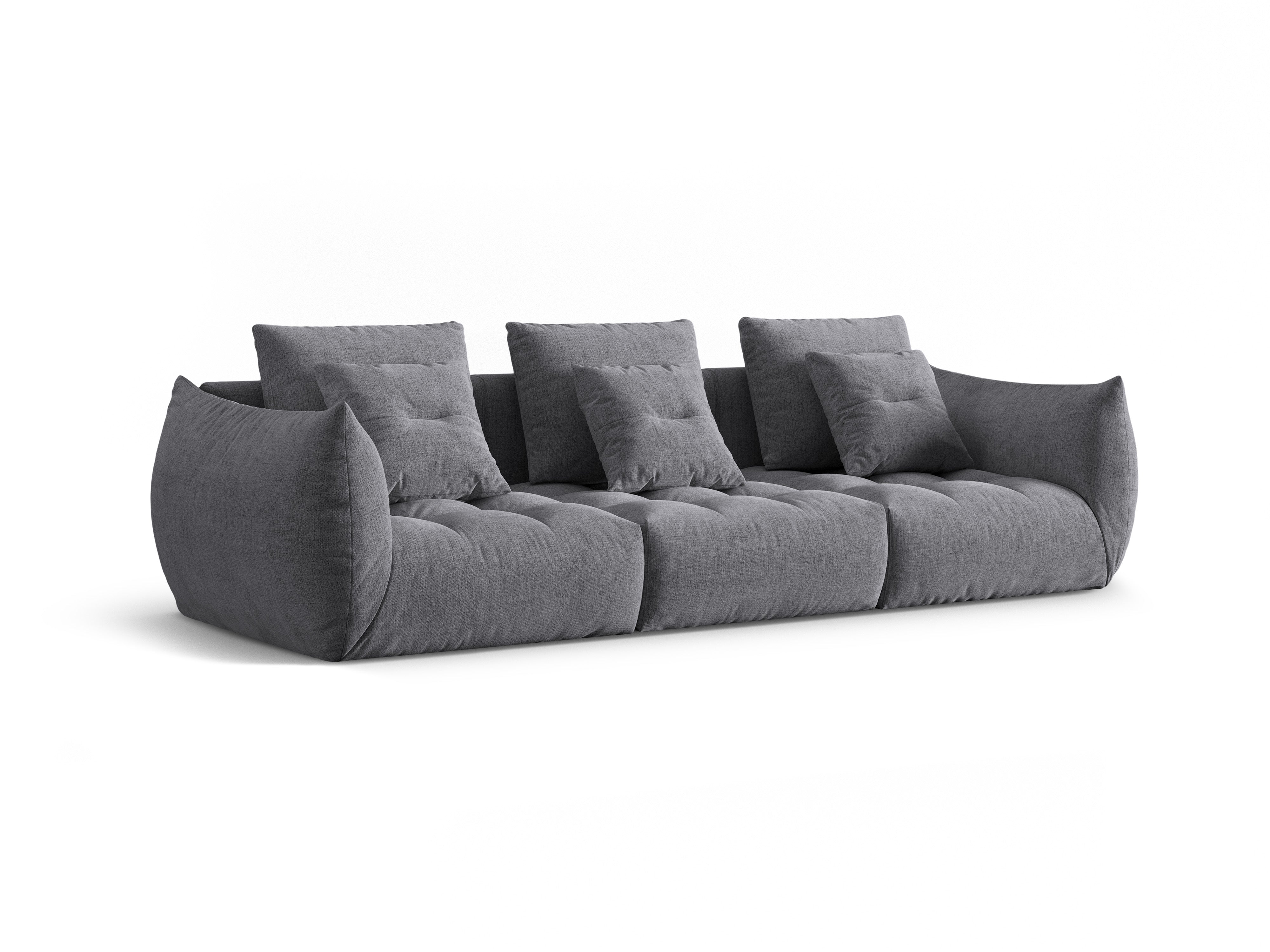 Sofa 4-Sitzer blühen grau