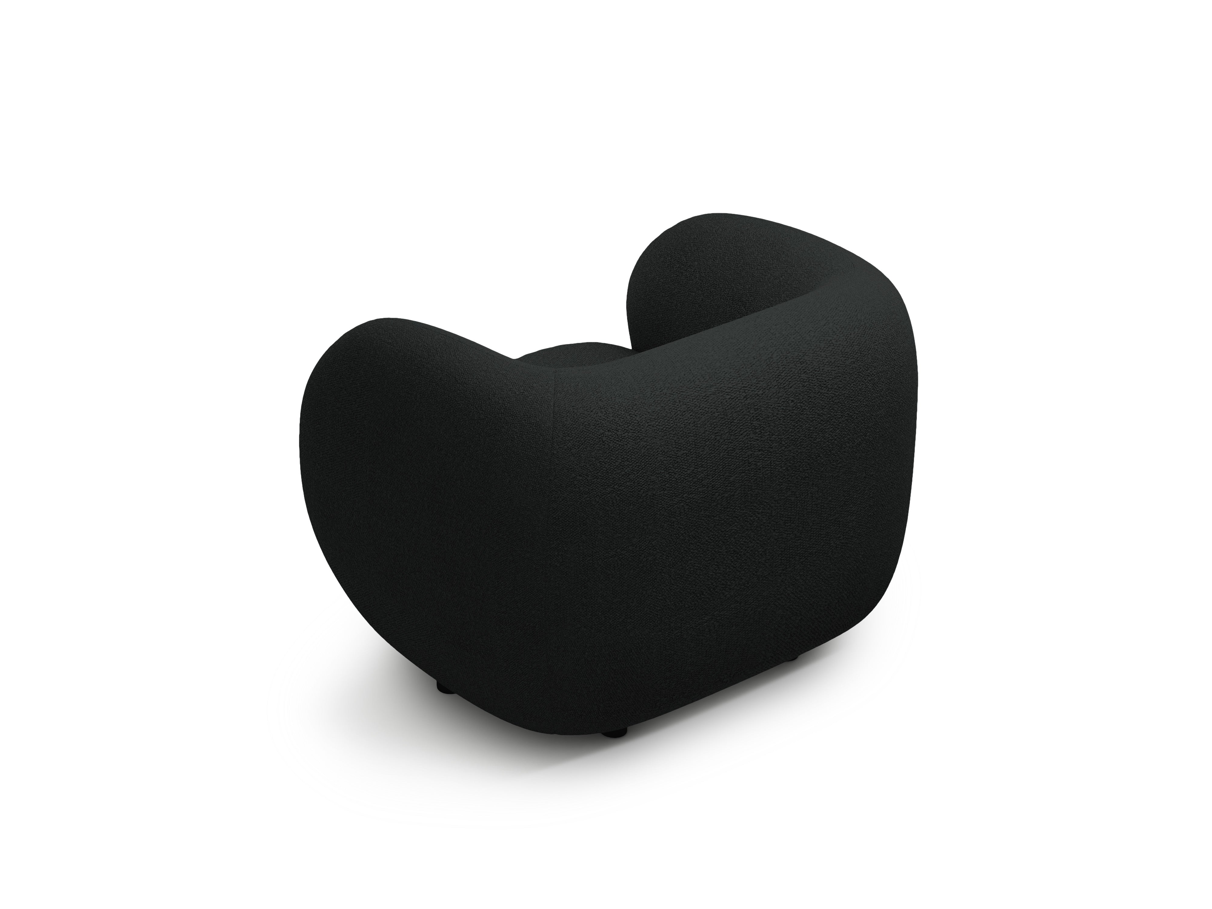 Fauteuil KATE zwarte boucle