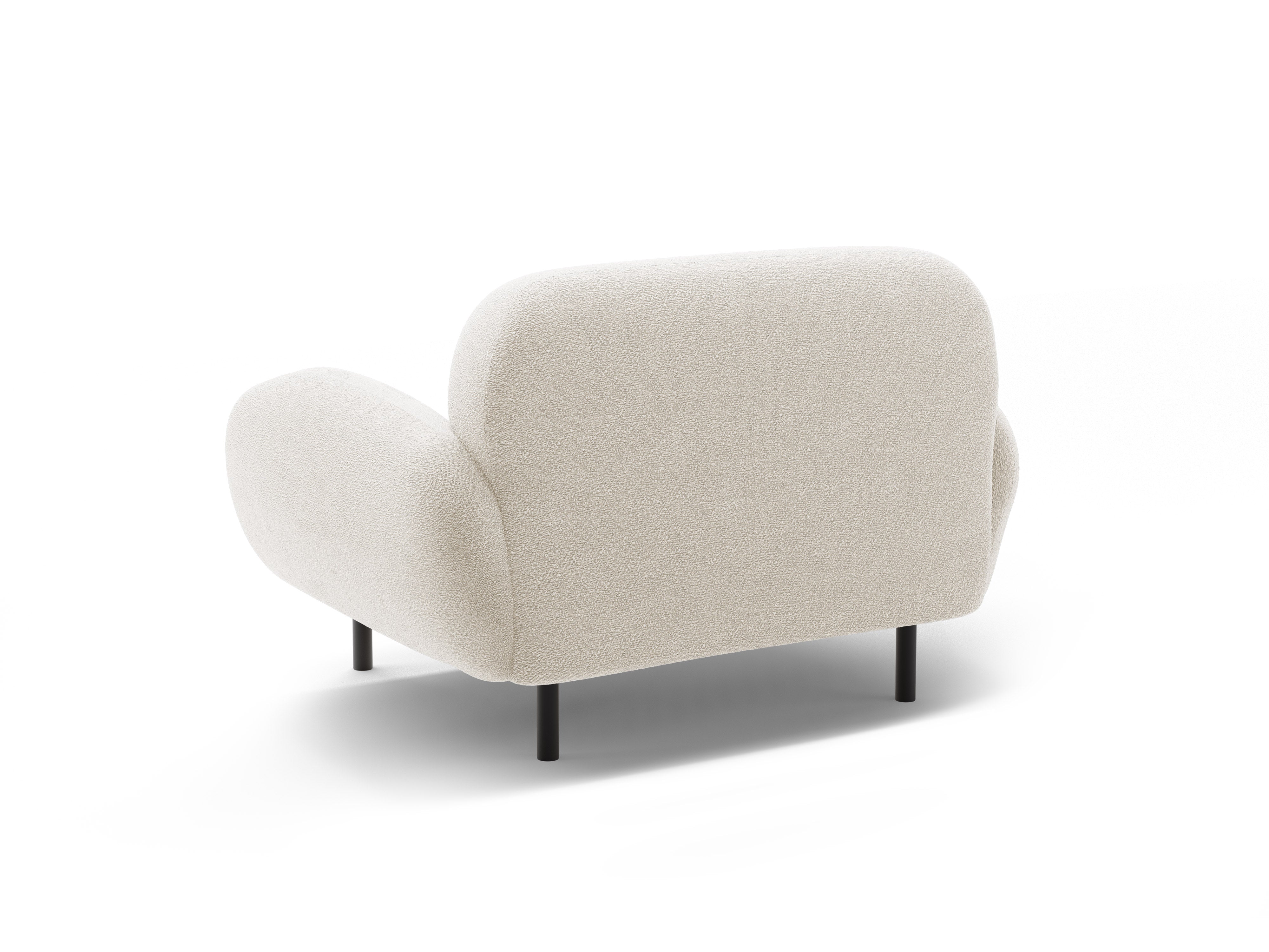 POPPY white boucle armchair