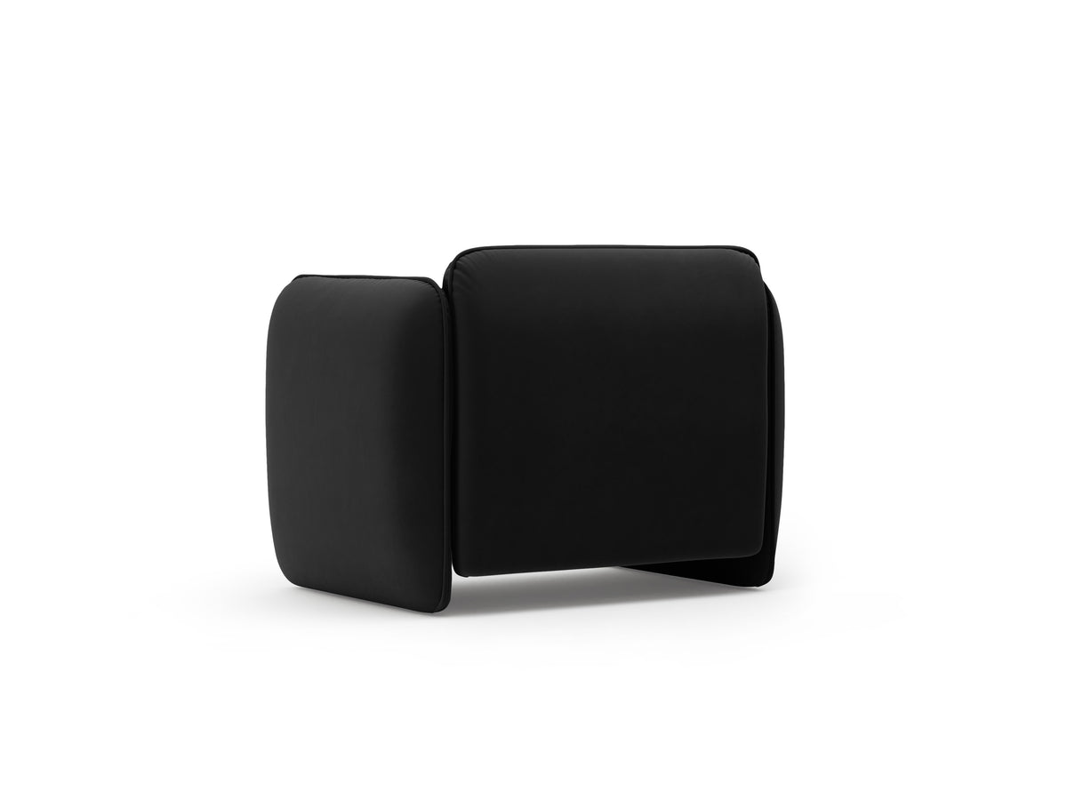 Velvet fauteuil GEORGIA zwart
