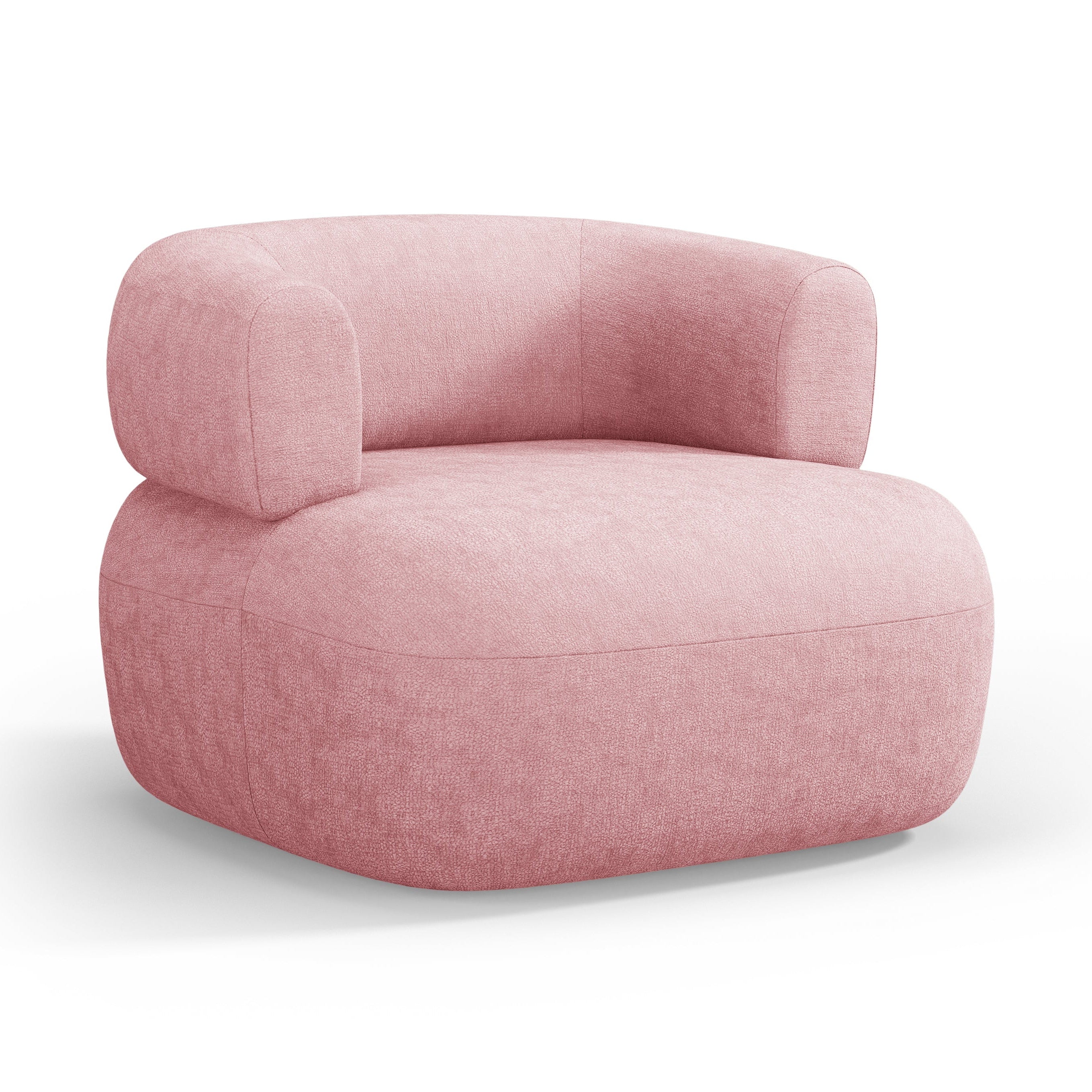 JENNY Pink Chenille Armchair [ewelina] [Amelia spr]