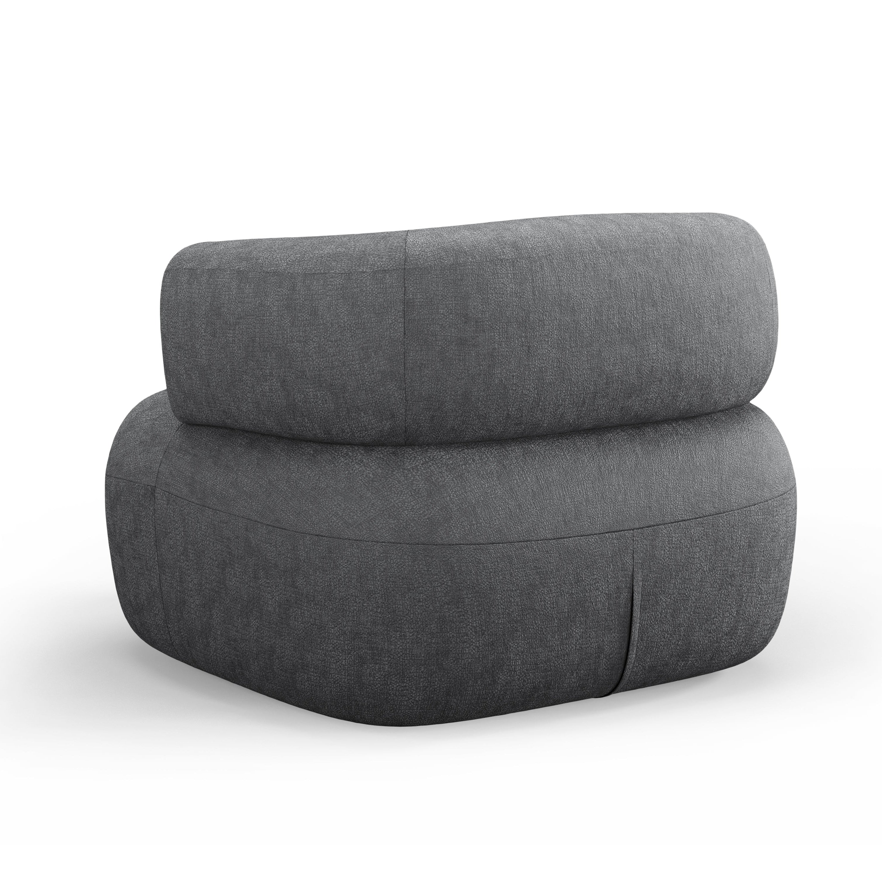 JENNY Armchair dark gray chenille [ewelina] [Amelia spr]