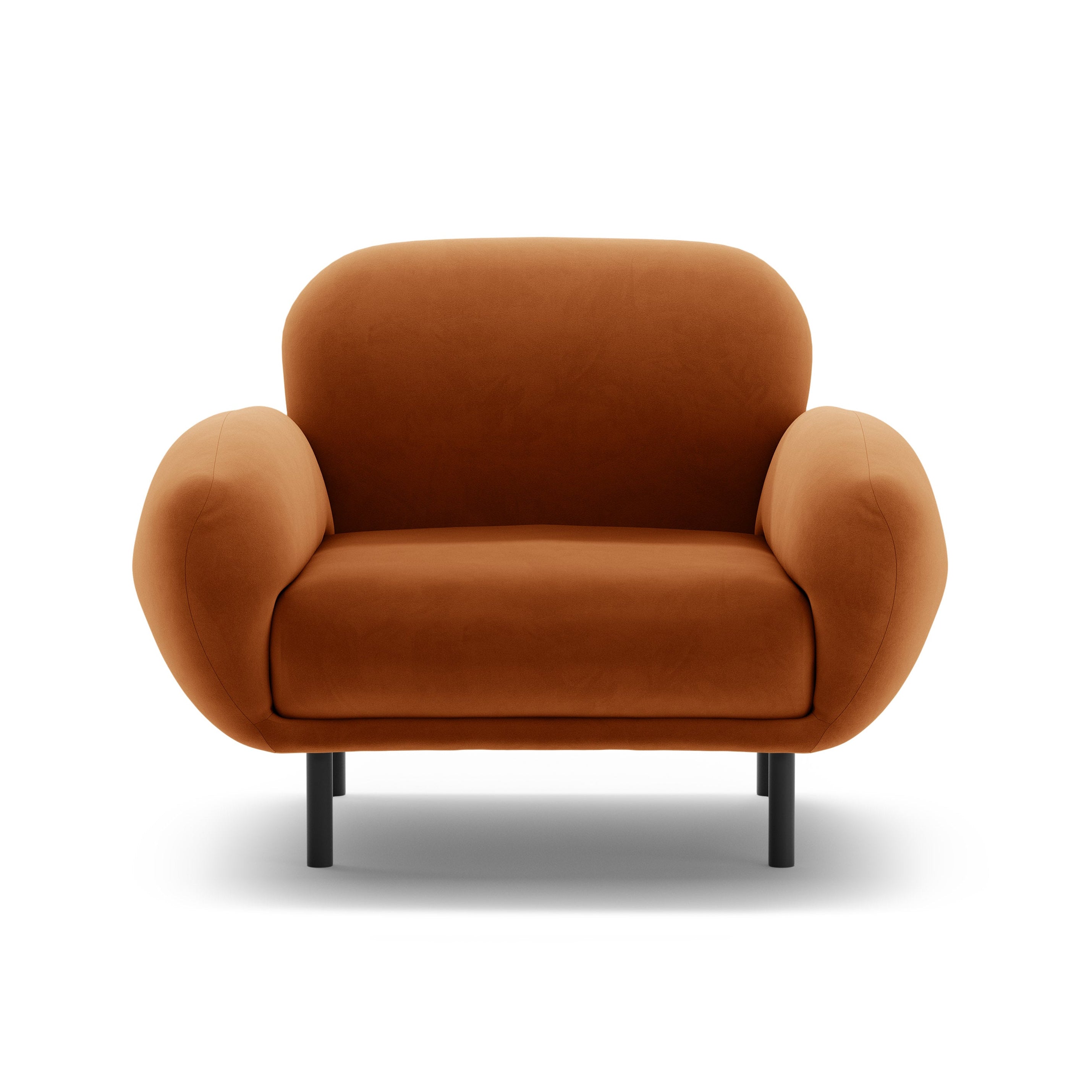 Velours fauteuil POPPY terracotta