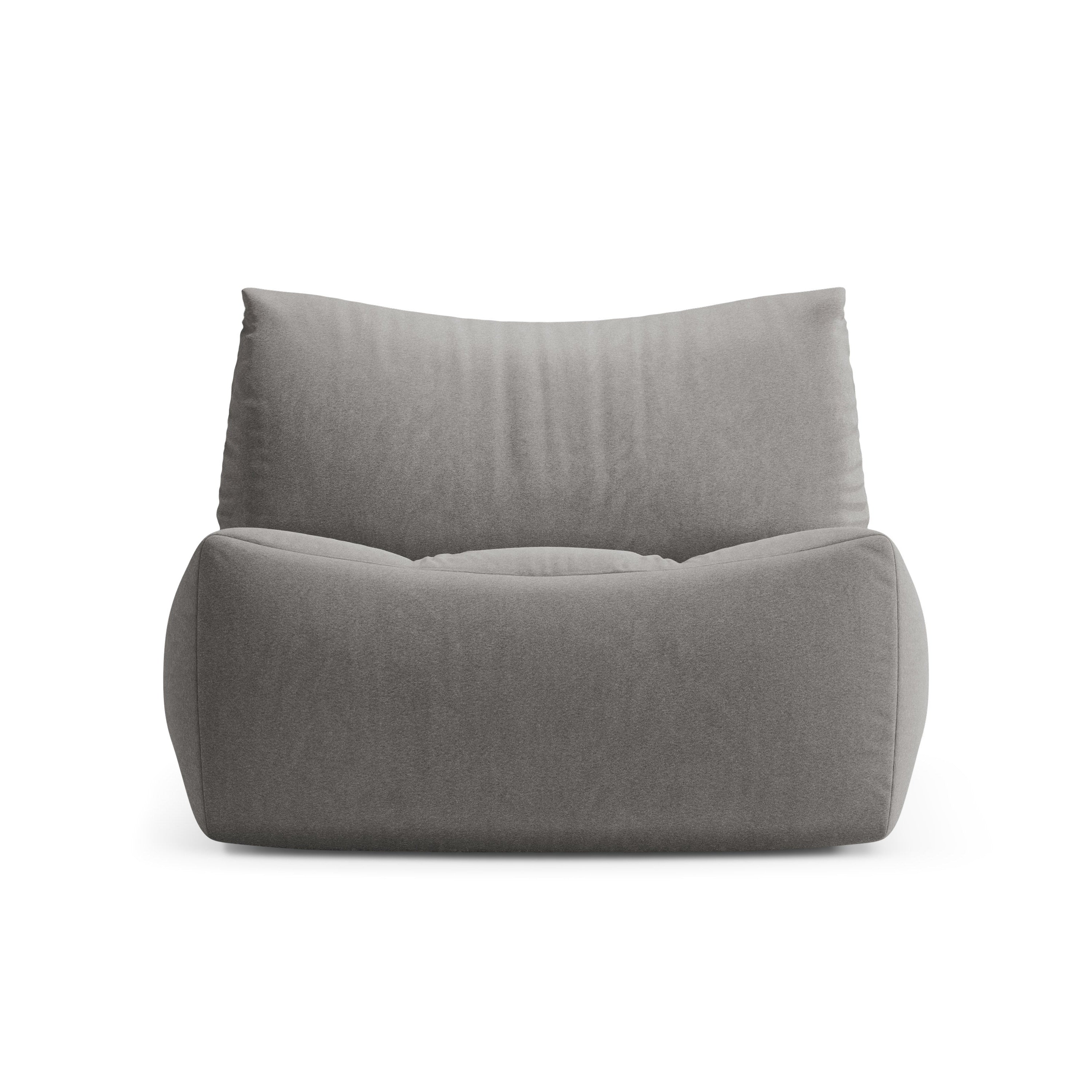 Samt Sessel TOVE grau